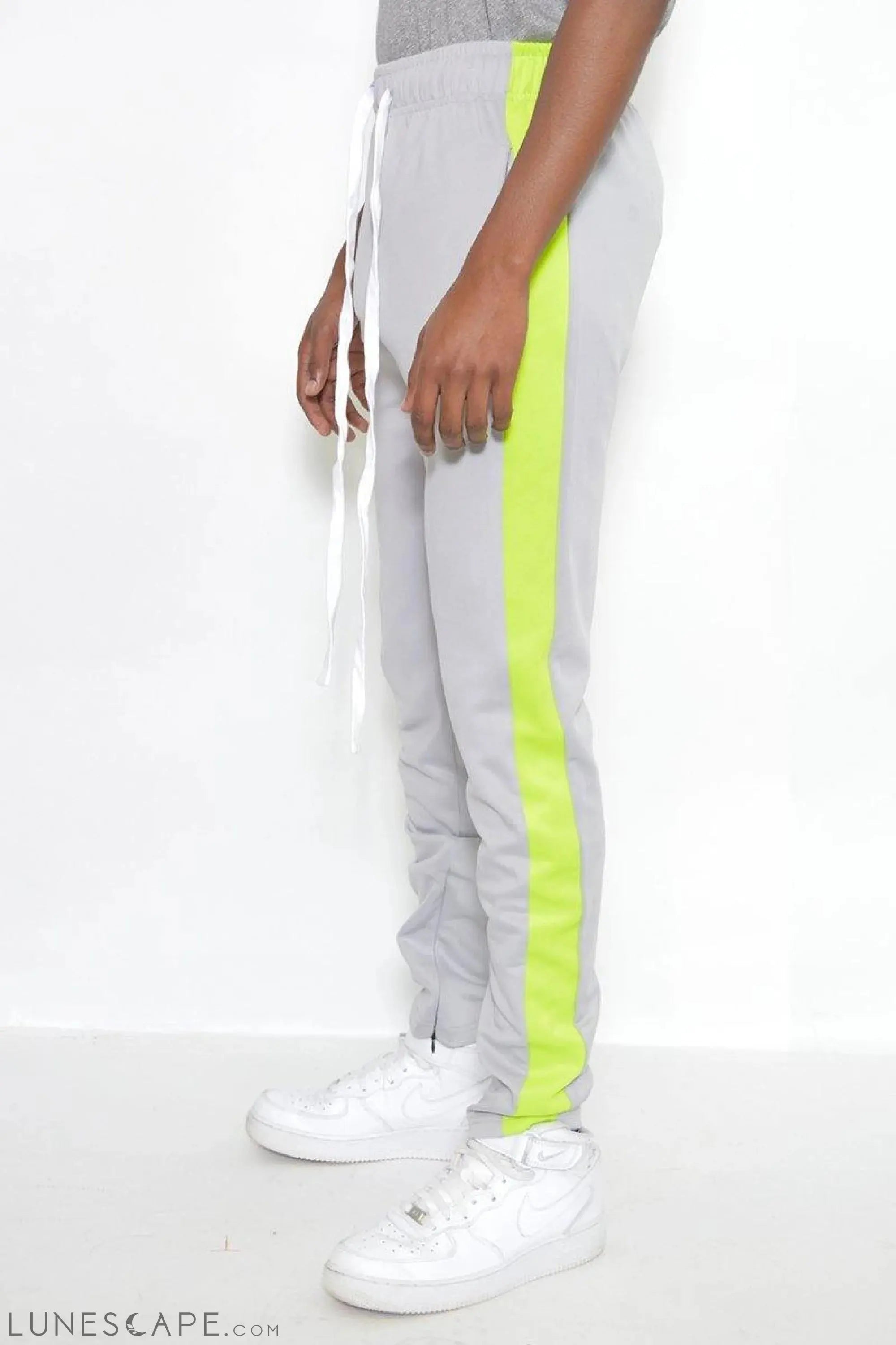 CLASSIC SLIM FIT TRACK PANTS - NEON STRIPE LUNESCAPE