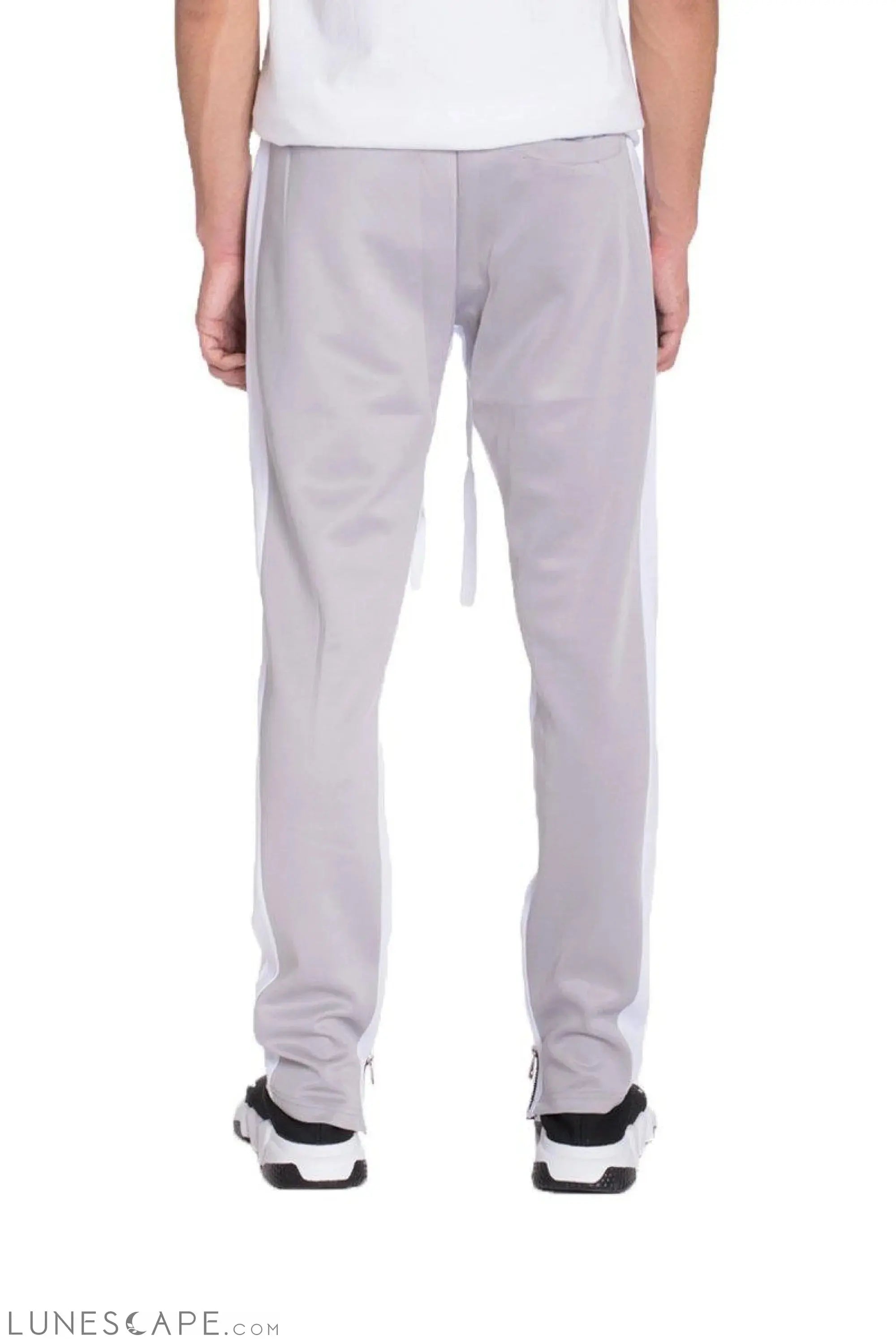 COLOR BLOCK TRACK PANTS - GREY LUNESCAPE