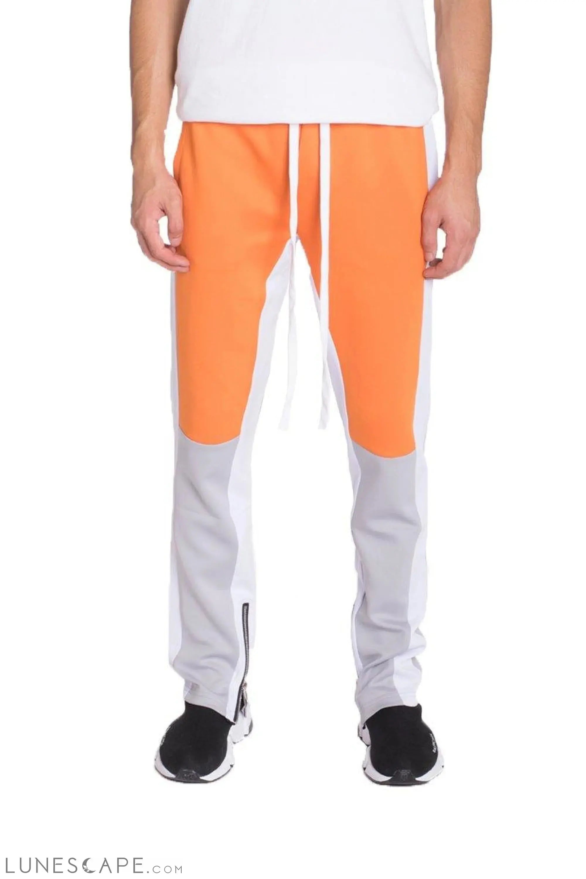 COLOR BLOCK TRACK PANTS - ORANGE LUNESCAPE