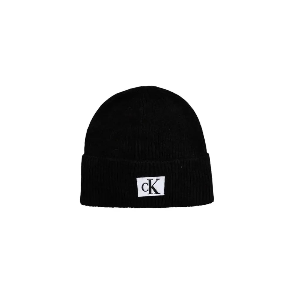 Calvin Klein Jeans Black Marabou Cap (Baseball Hat) LUNESCAPE