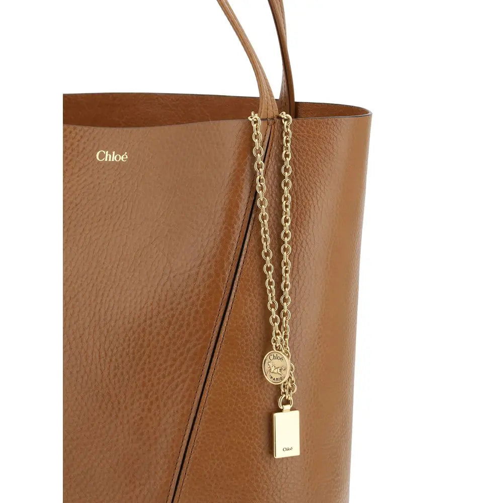 Chloé Brown Calf Leather Bos Taurus Shoulder Bag LUNESCAPE