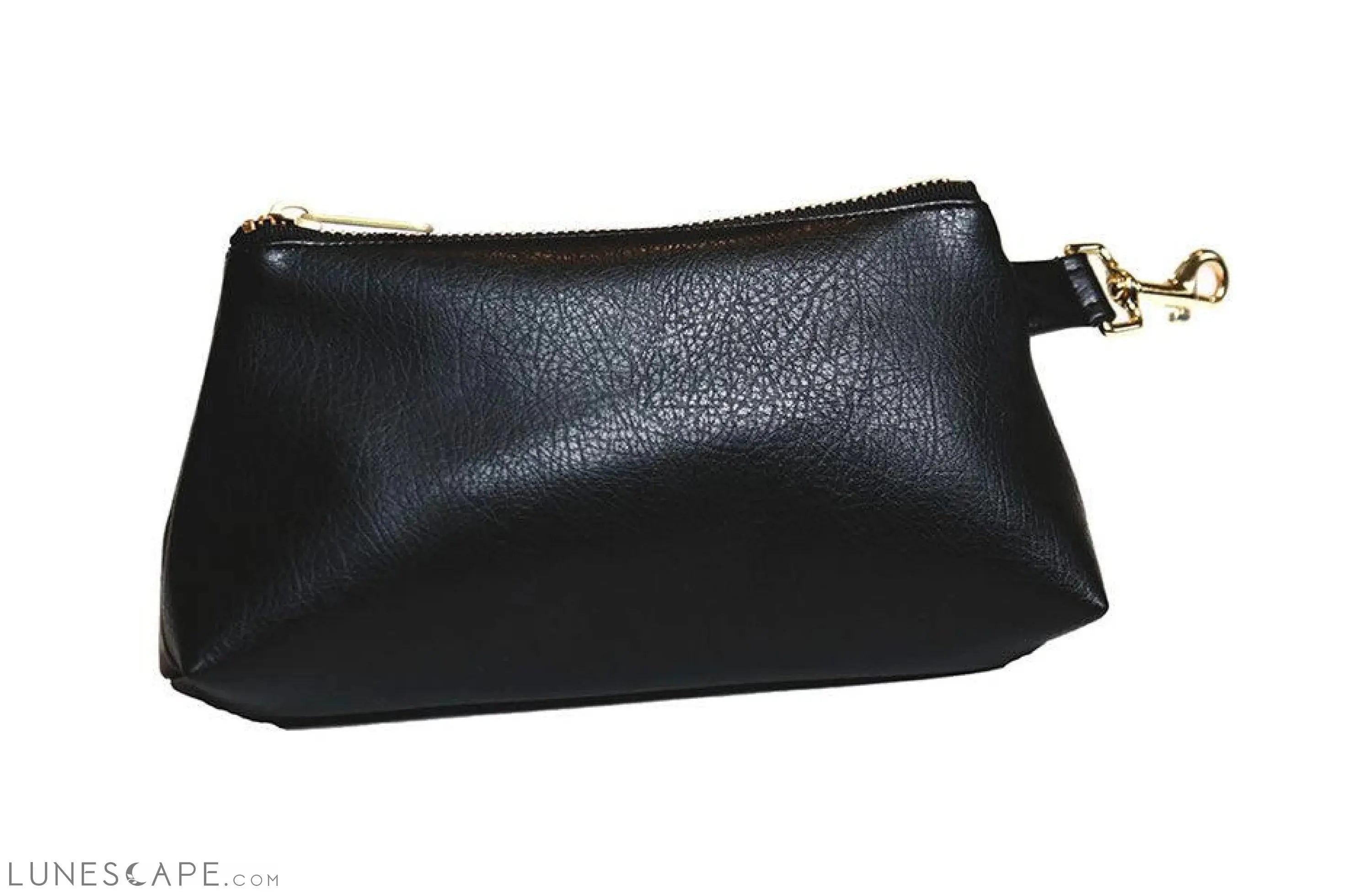 Classic Black Vegan Leather WRISTLET SET LUNESCAPE
