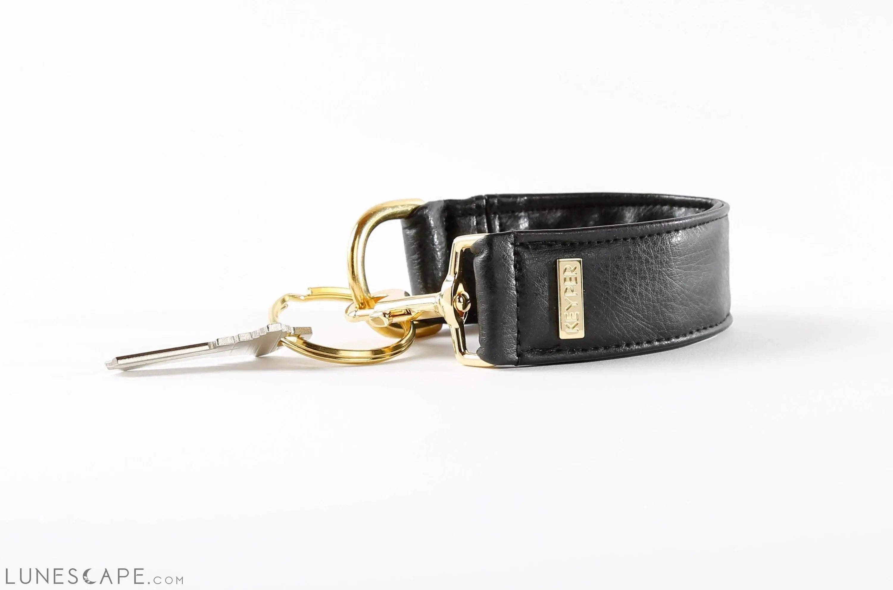 Classic Black Vegan Leather WRISTLET SET LUNESCAPE