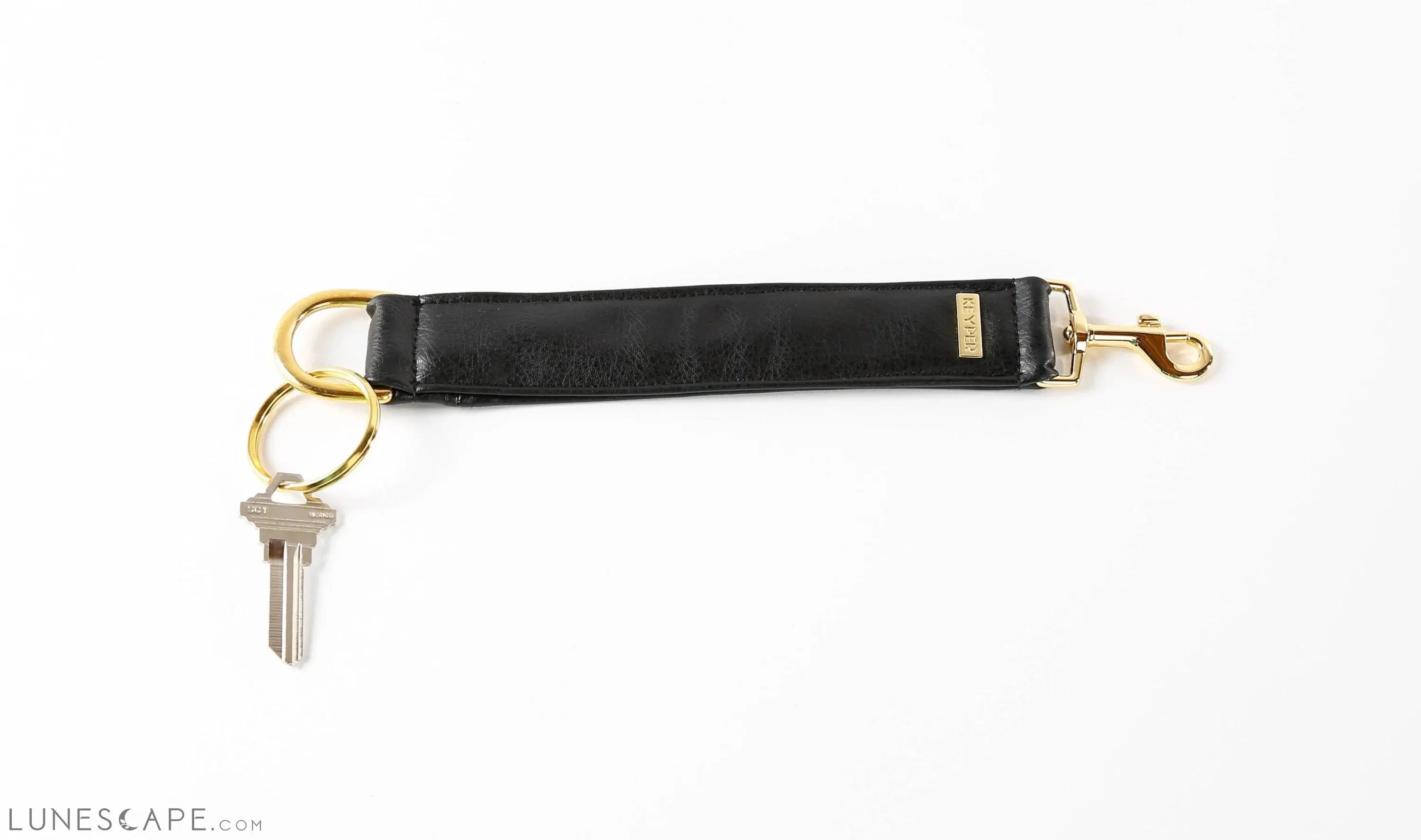 Classic Black Vegan Leather WRISTLET SET LUNESCAPE