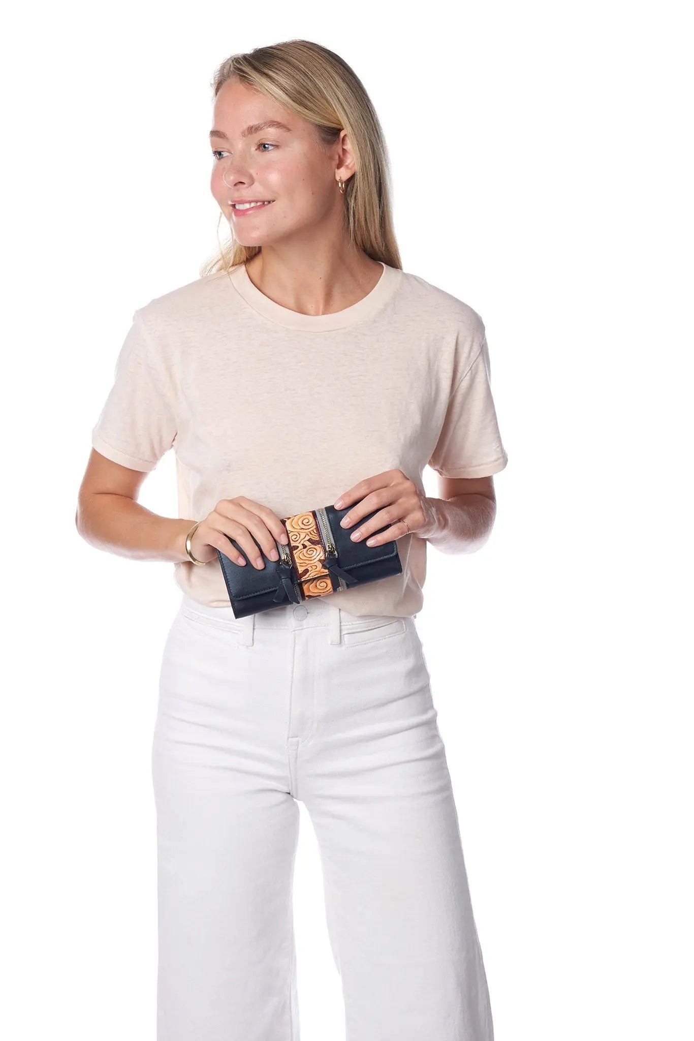 Cloud Blue Continental Clutch LUNESCAPE