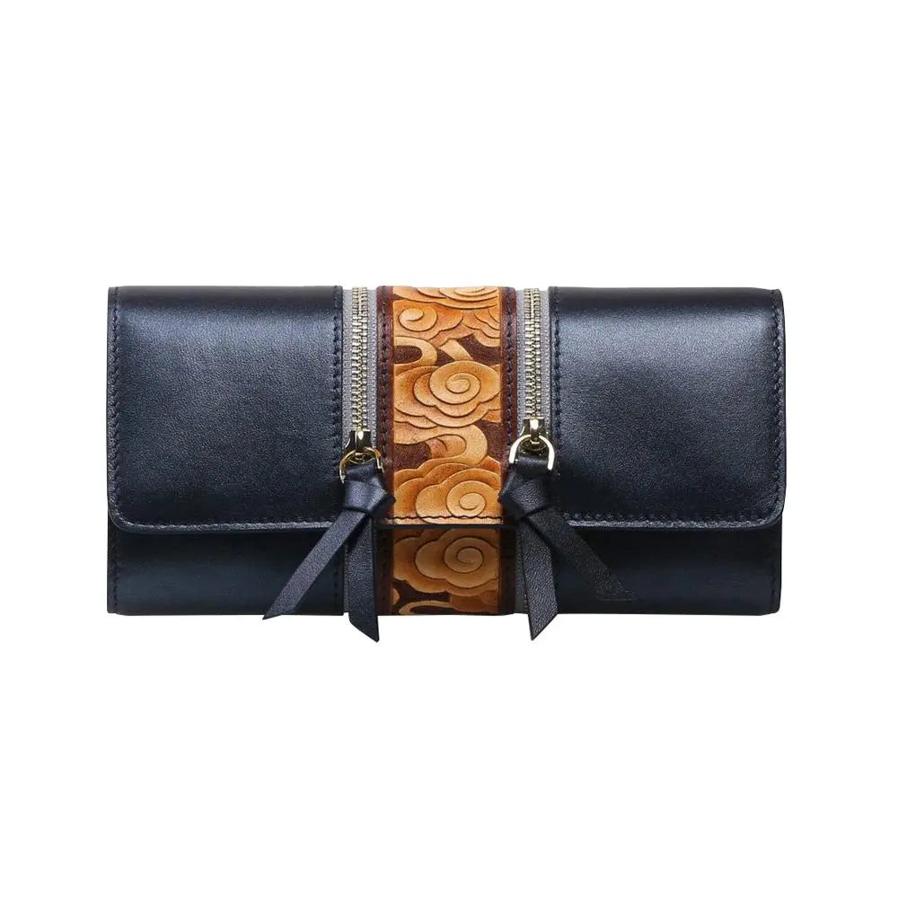 Cloud Blue Continental Clutch LUNESCAPE