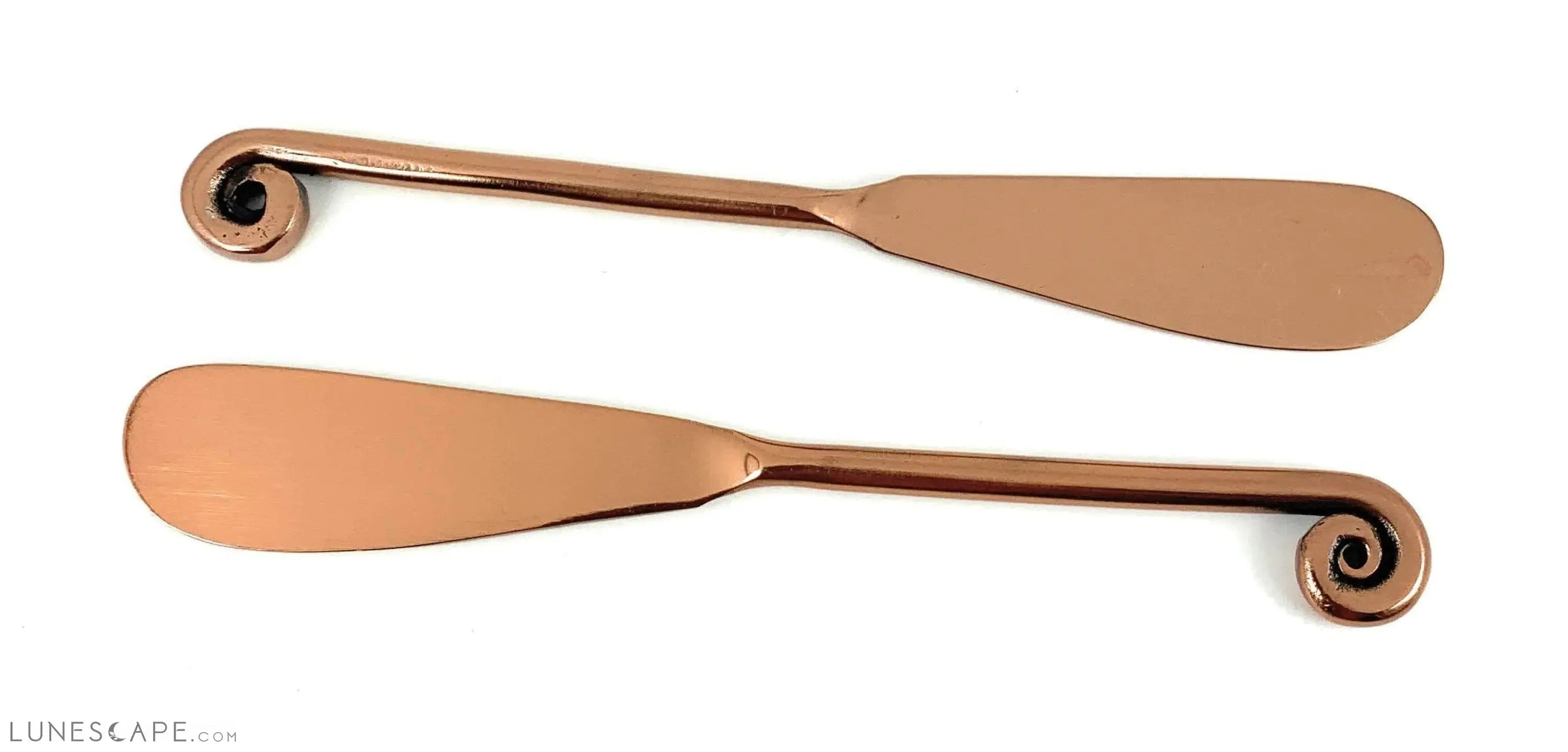 Copper Butter Pate Spread Knife - 6 Piece Set LUNESCAPE