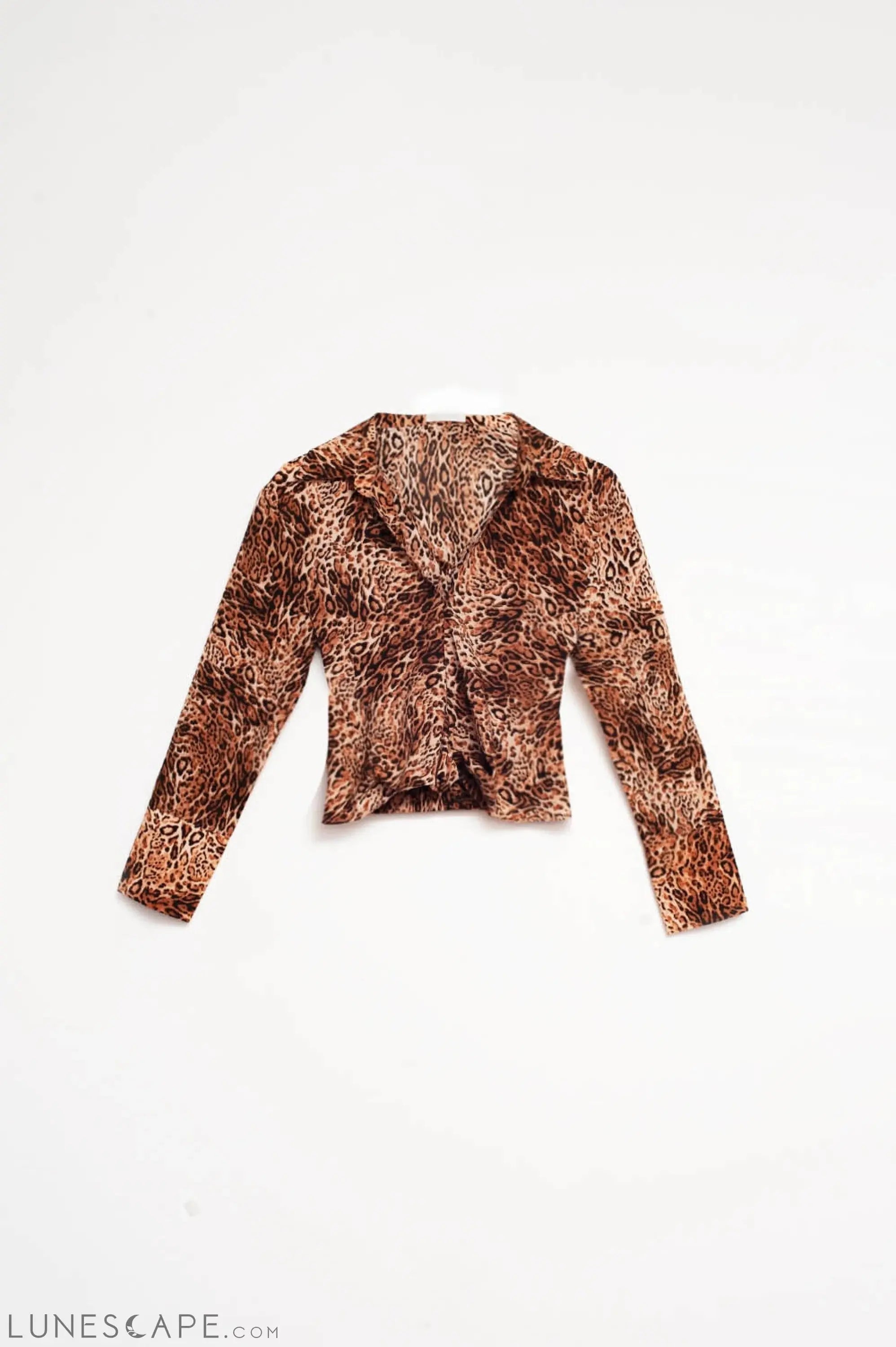 Cropped Shirt in Leopard LUNESCAPE