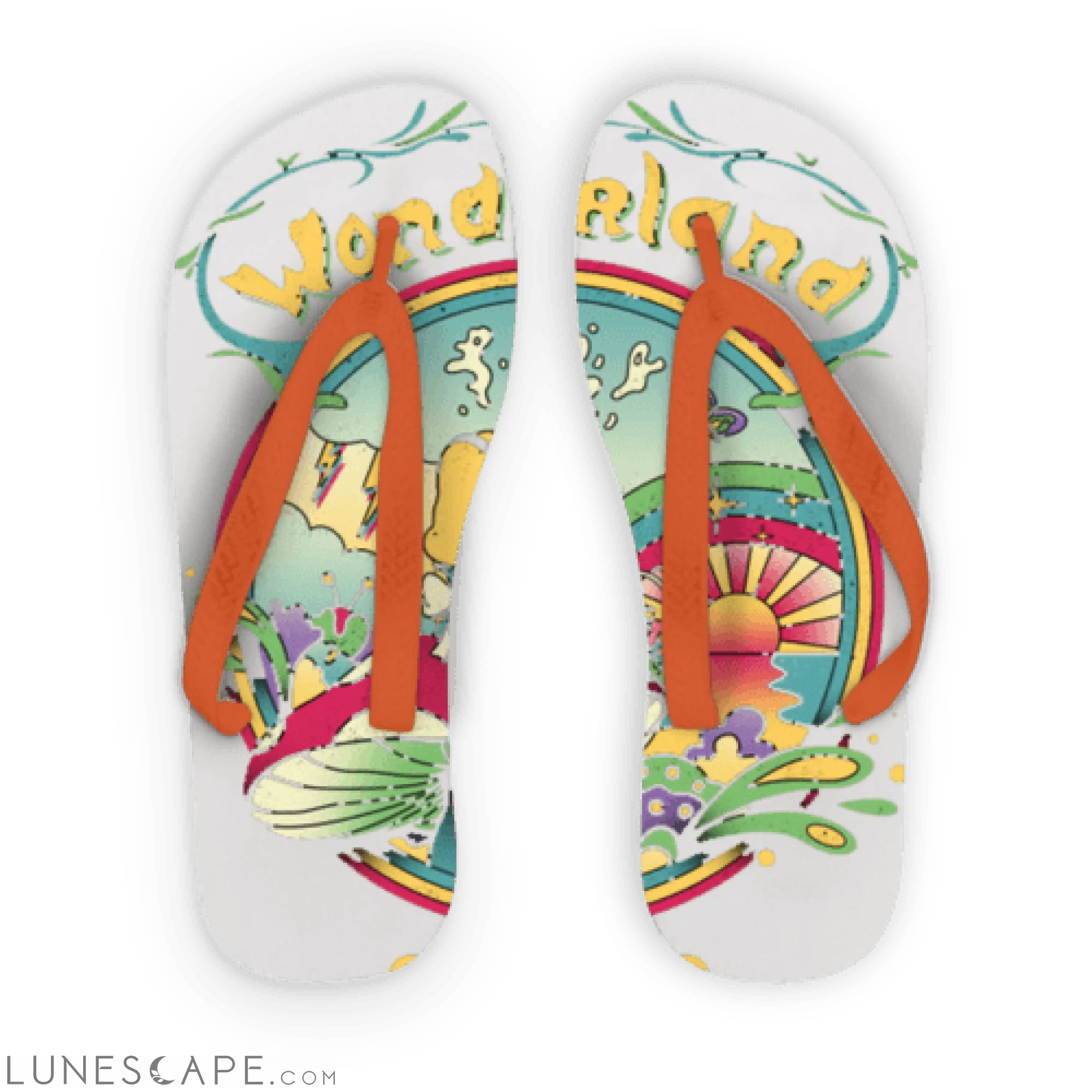 Day Dreamer Adult Flip Flops LUNESCAPE