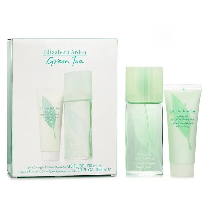 ELIZABETH ARDEN - Green Tea Coffret: Eau Parfumee Spray 100ml/3.3oz + Refreshing Body Lotion 100ml/3.3oz LUNESCAPE