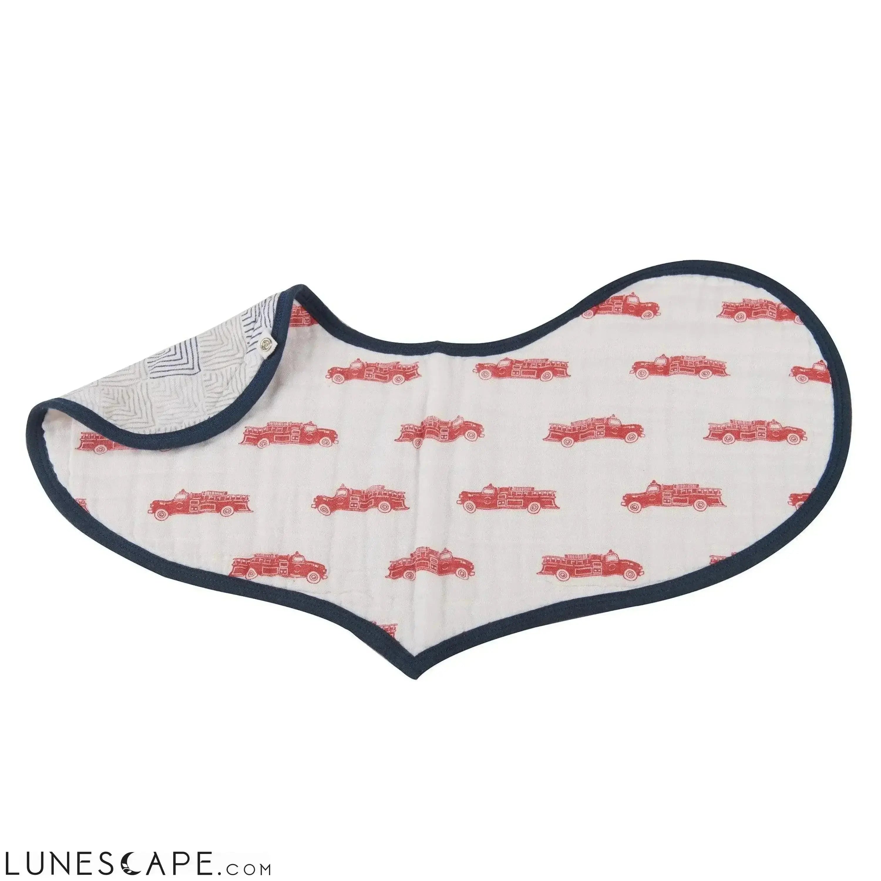 Fire Truck and Dalmatian Heart Bibs - Set of 2 LUNESCAPE