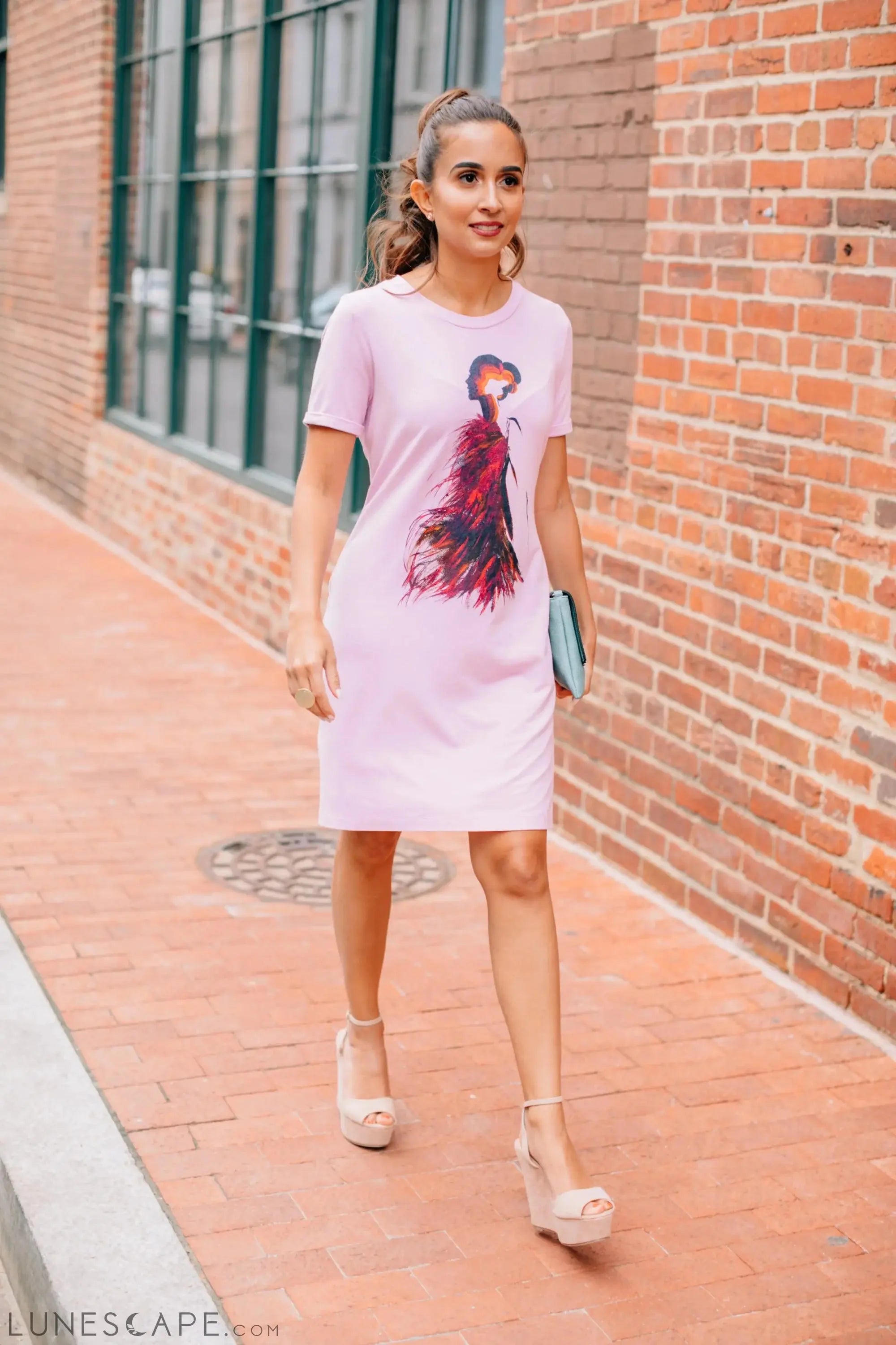 Firestarter T-Shirt Dress LUNESCAPE