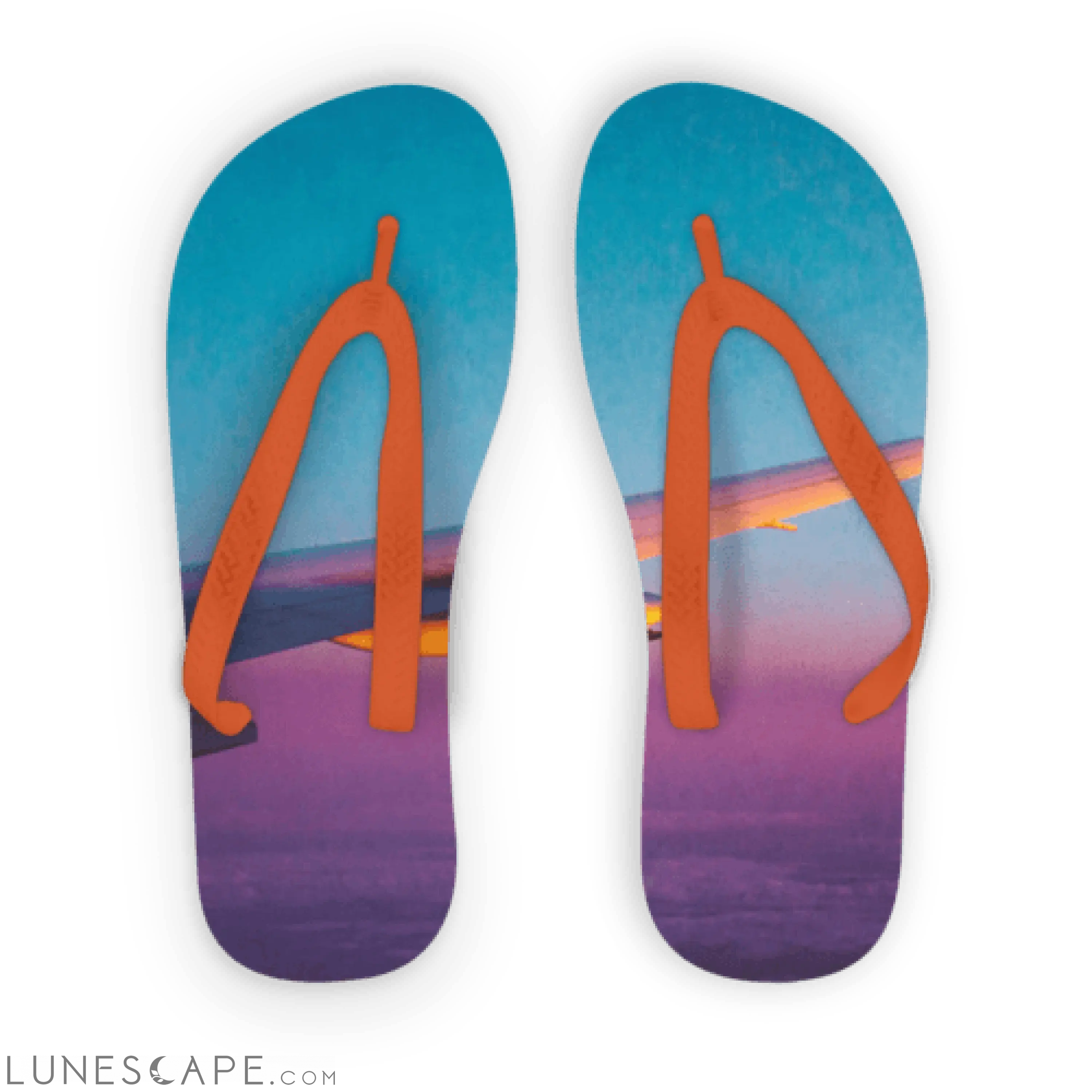 Flying Alone Adult Flip Flops LUNESCAPE