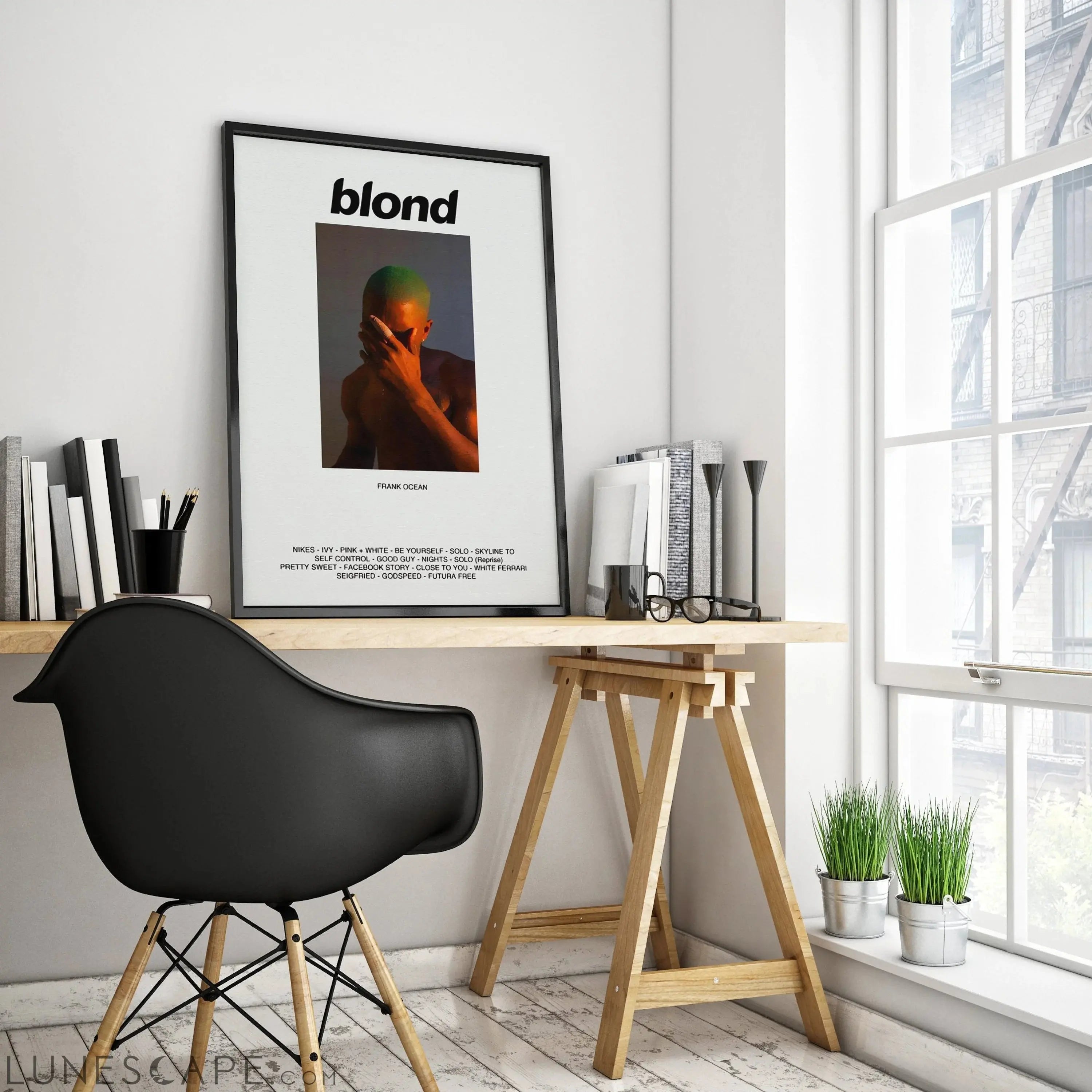 Frank Ocean Blond Wall Poster - Multiple Sizes LUNESCAPE