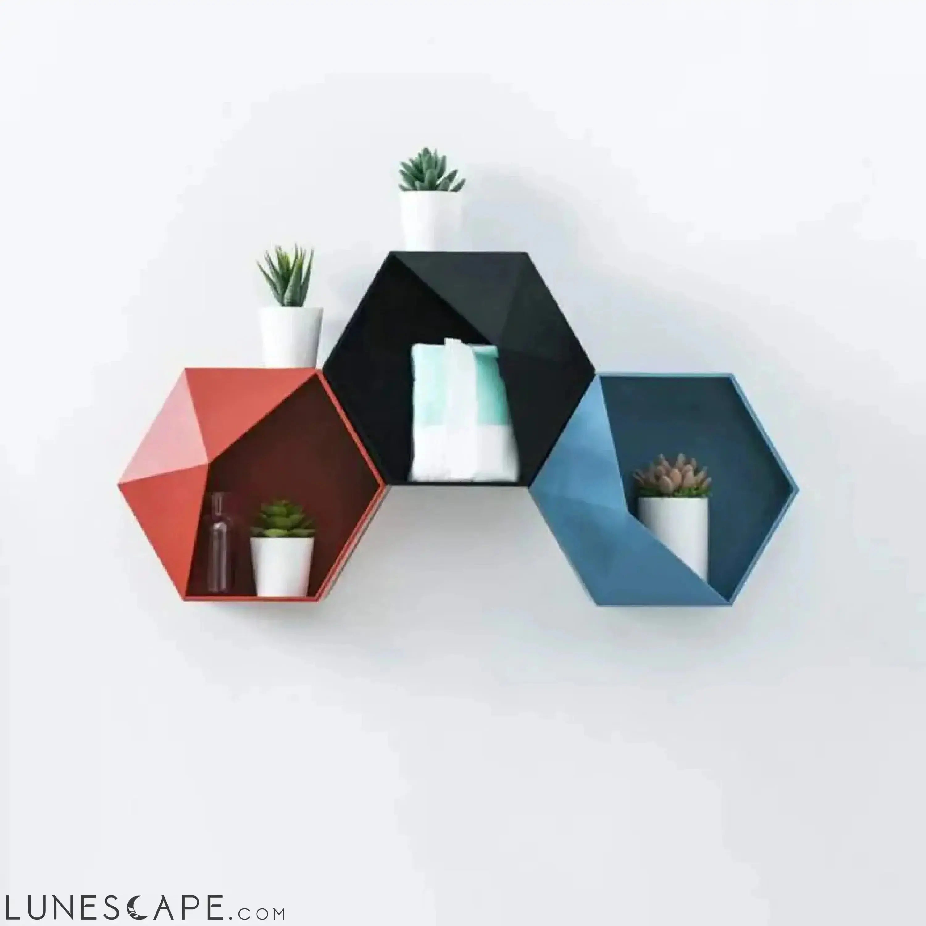Geometric Floating Shelf LUNESCAPE
