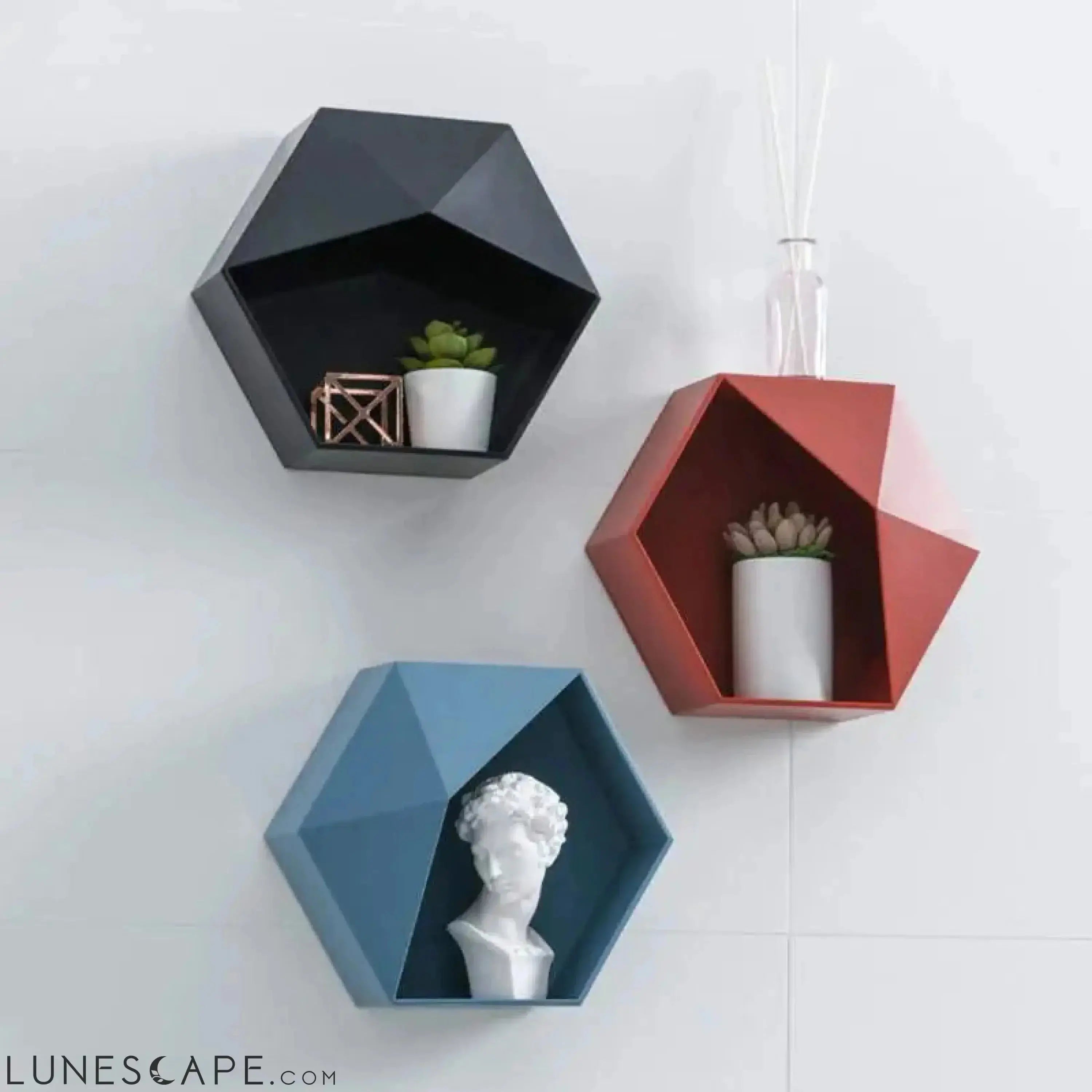 Geometric Floating Shelf LUNESCAPE