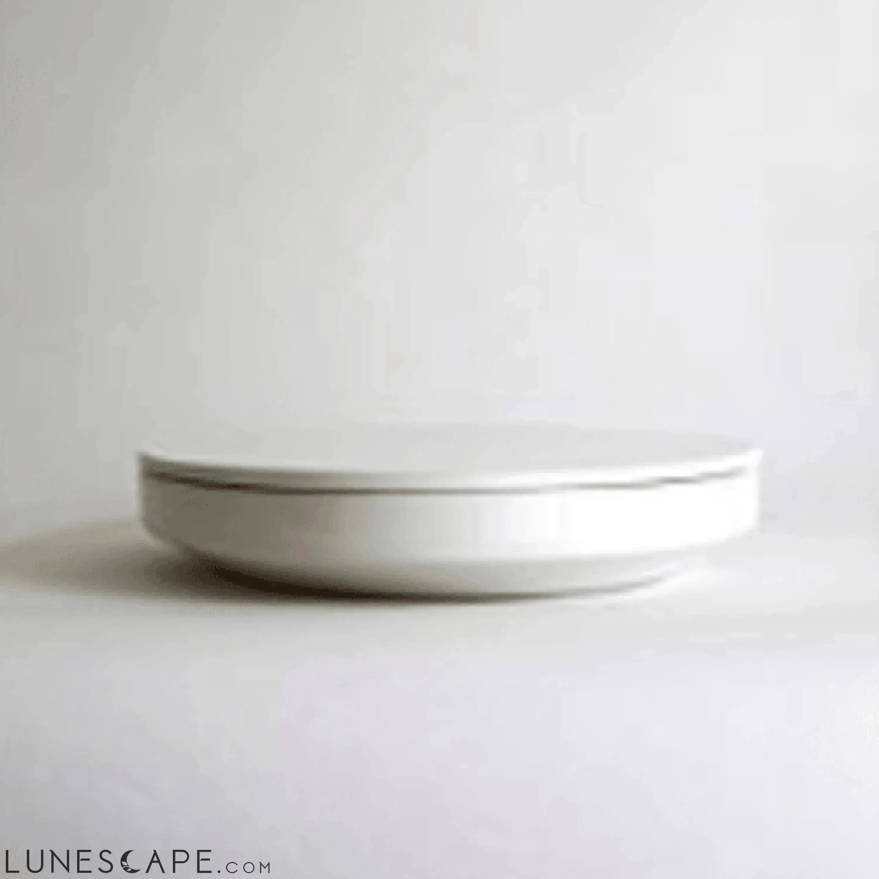 Glazed Ceramic Covered Serving Bowl LUNESCAPE