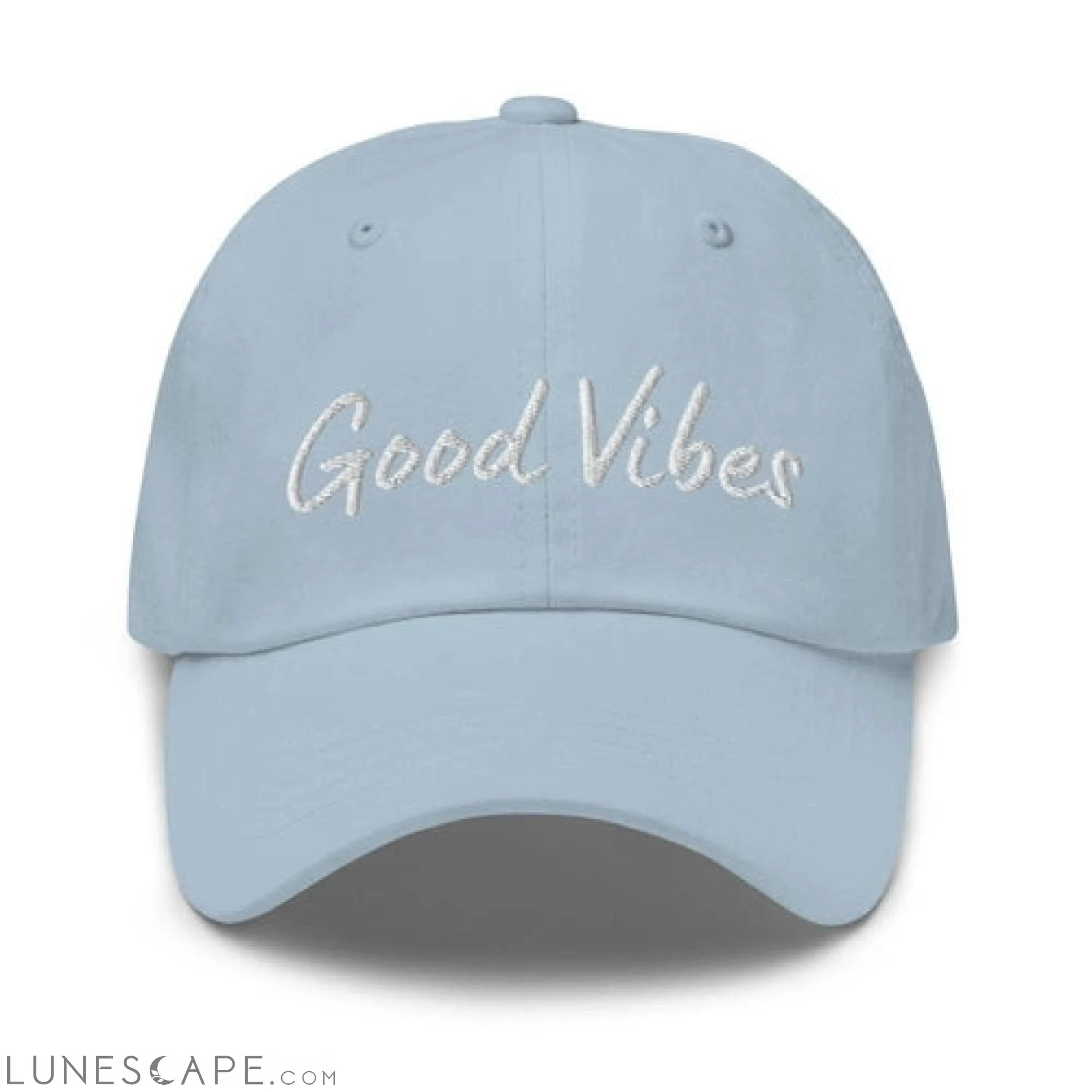 Graphic Baseball Cap, Good Vibes Adjustable Chino Hat LUNESCAPE