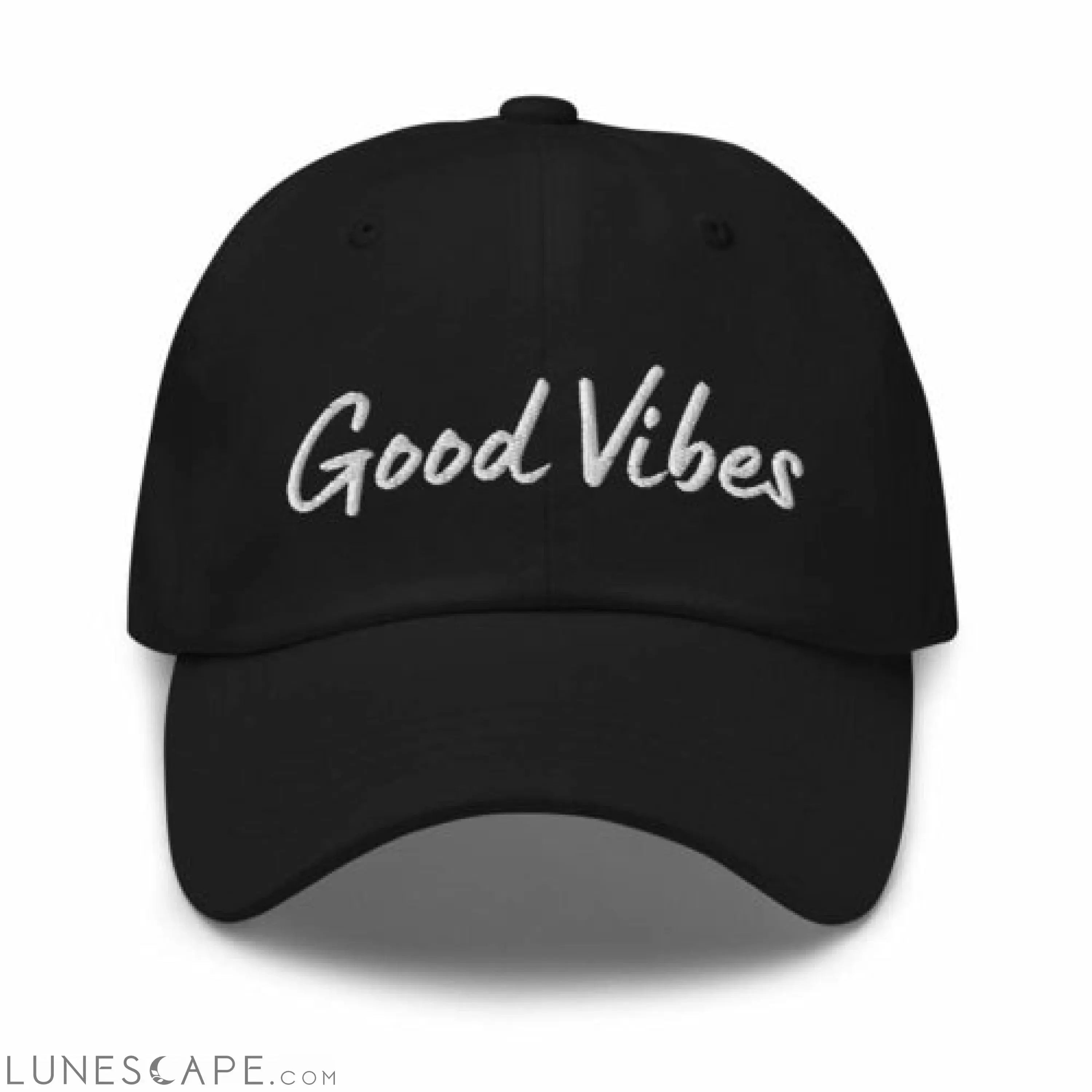 Graphic Baseball Cap, Good Vibes Adjustable Chino Hat LUNESCAPE