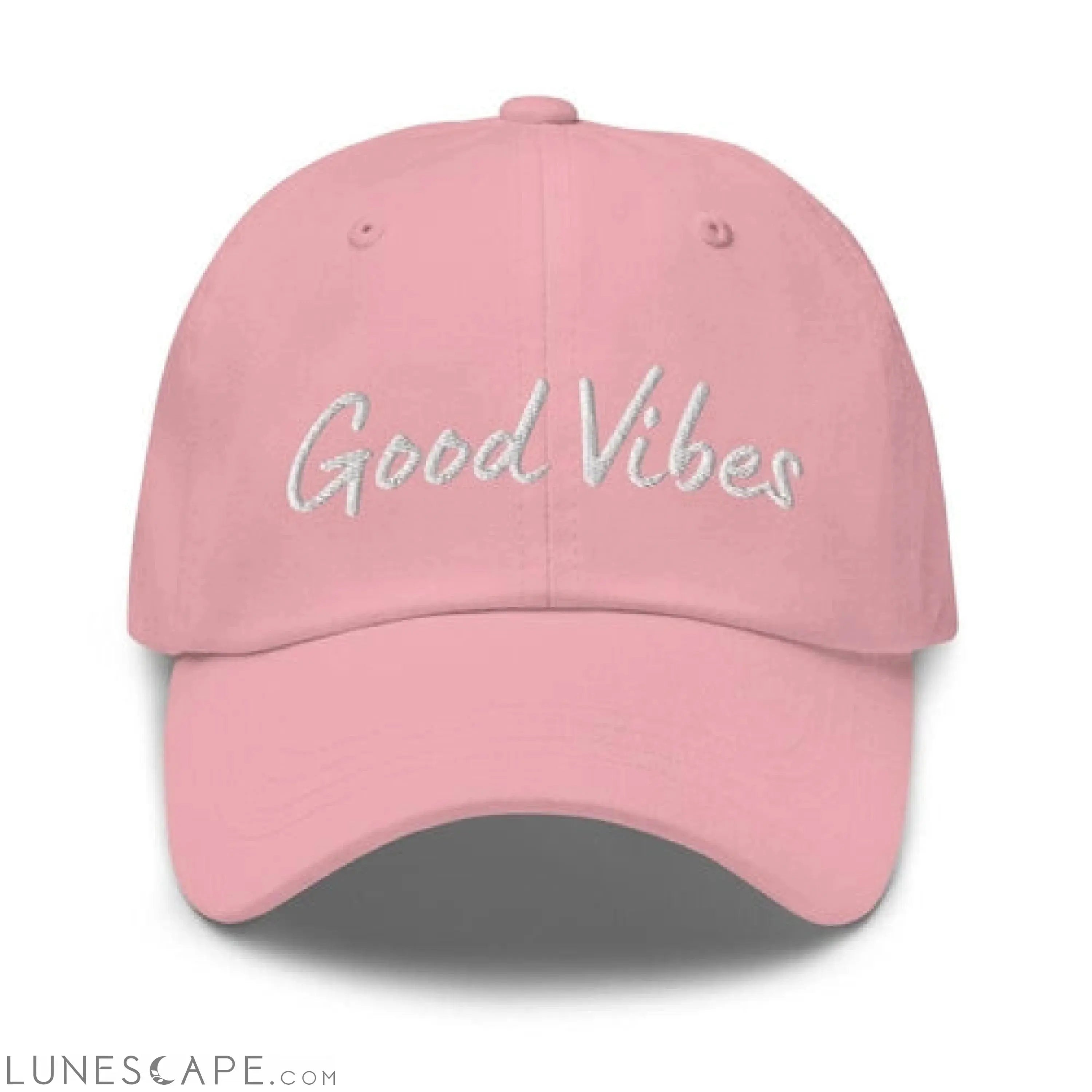 Graphic Baseball Cap, Good Vibes Adjustable Chino Hat LUNESCAPE