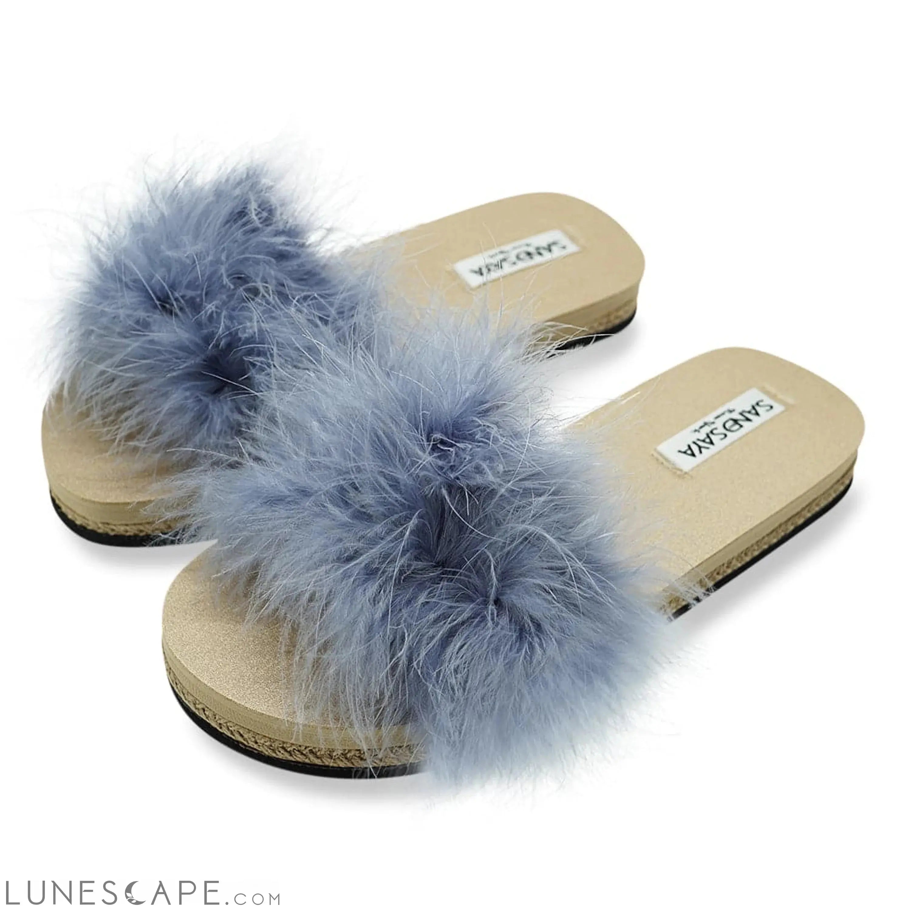 Gray Feather - Espadrille Flat LUNESCAPE
