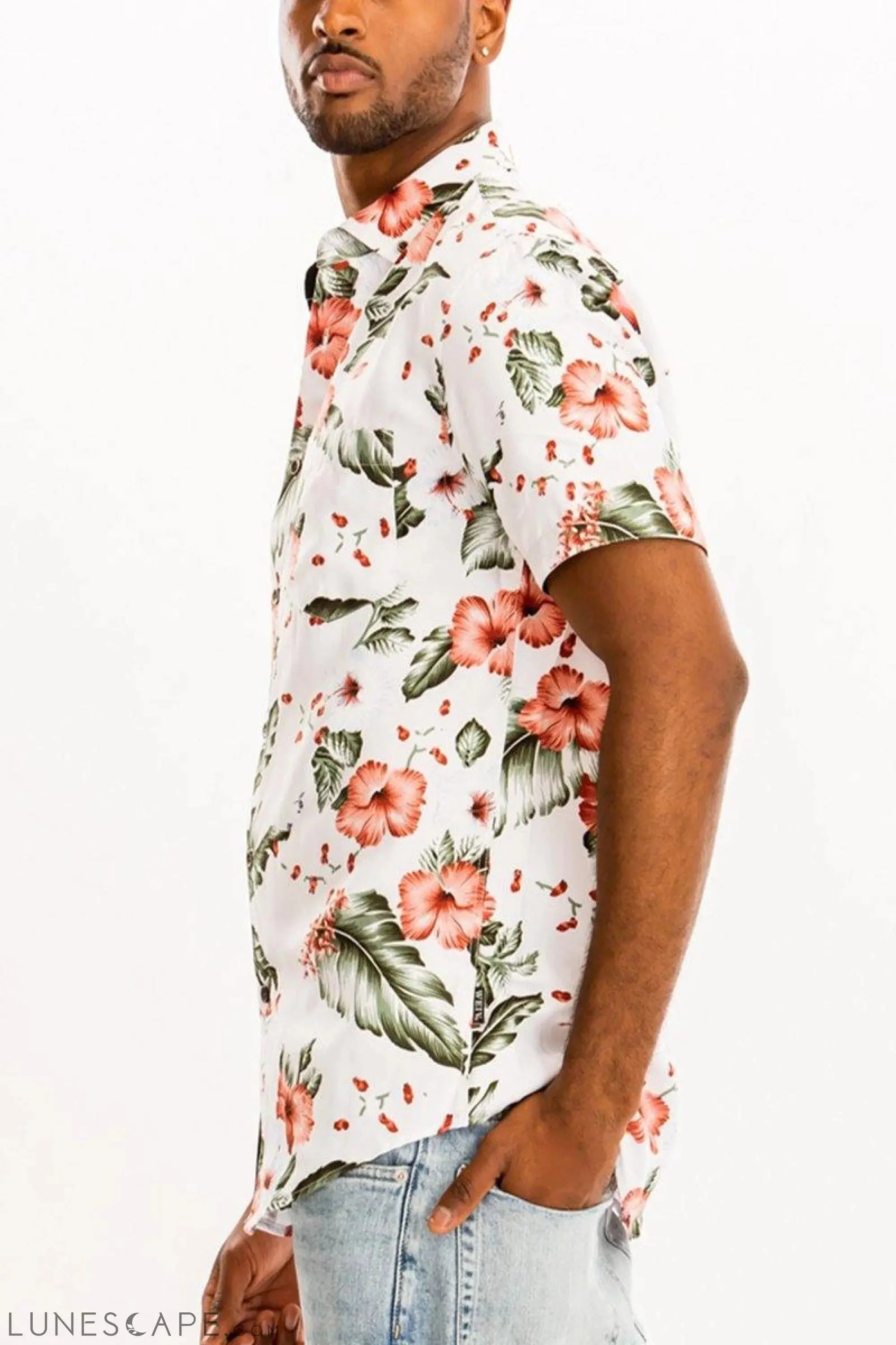 HAWAIIAN BUTTON DOWN SHIRT LUNESCAPE