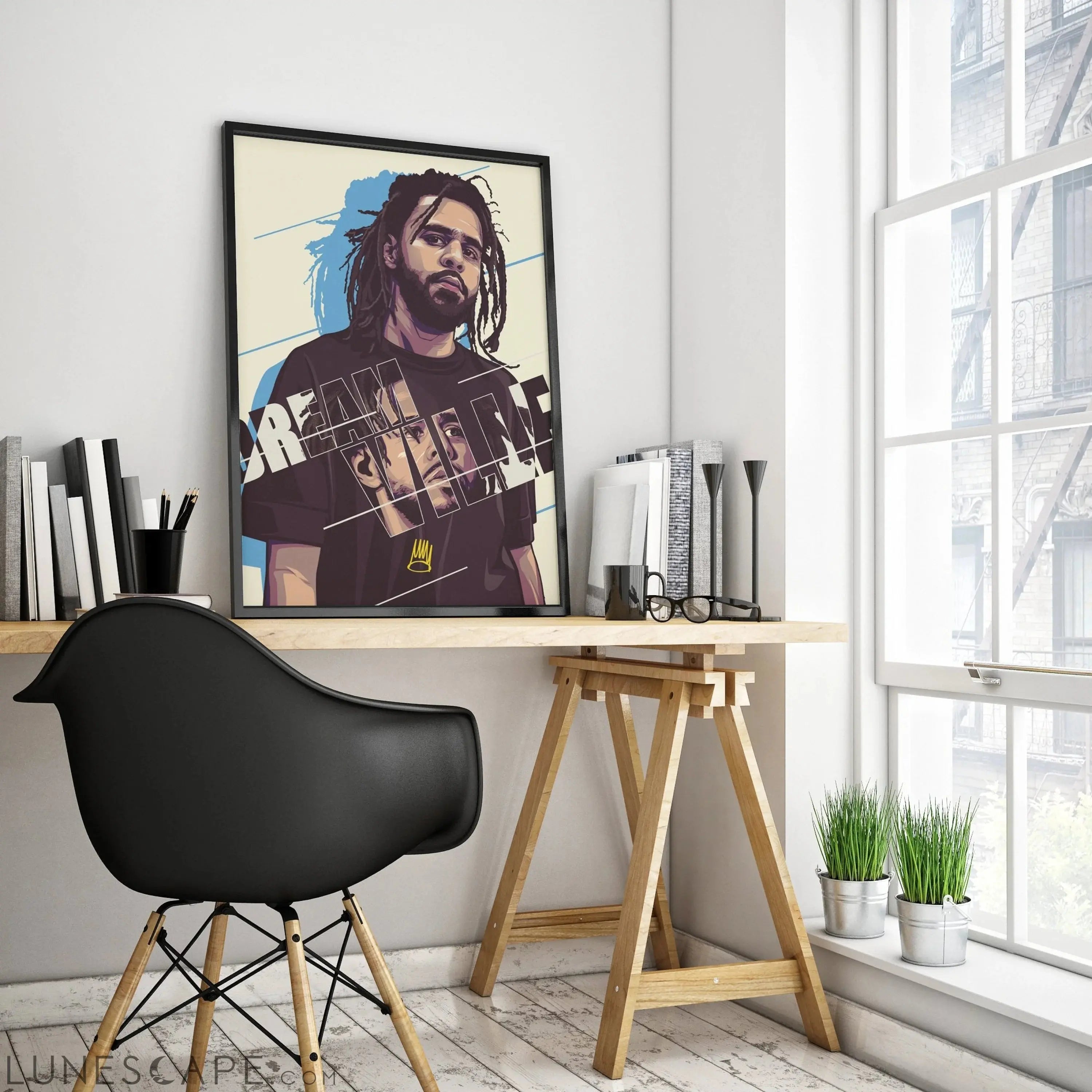 J Cole Poster LUNESCAPE