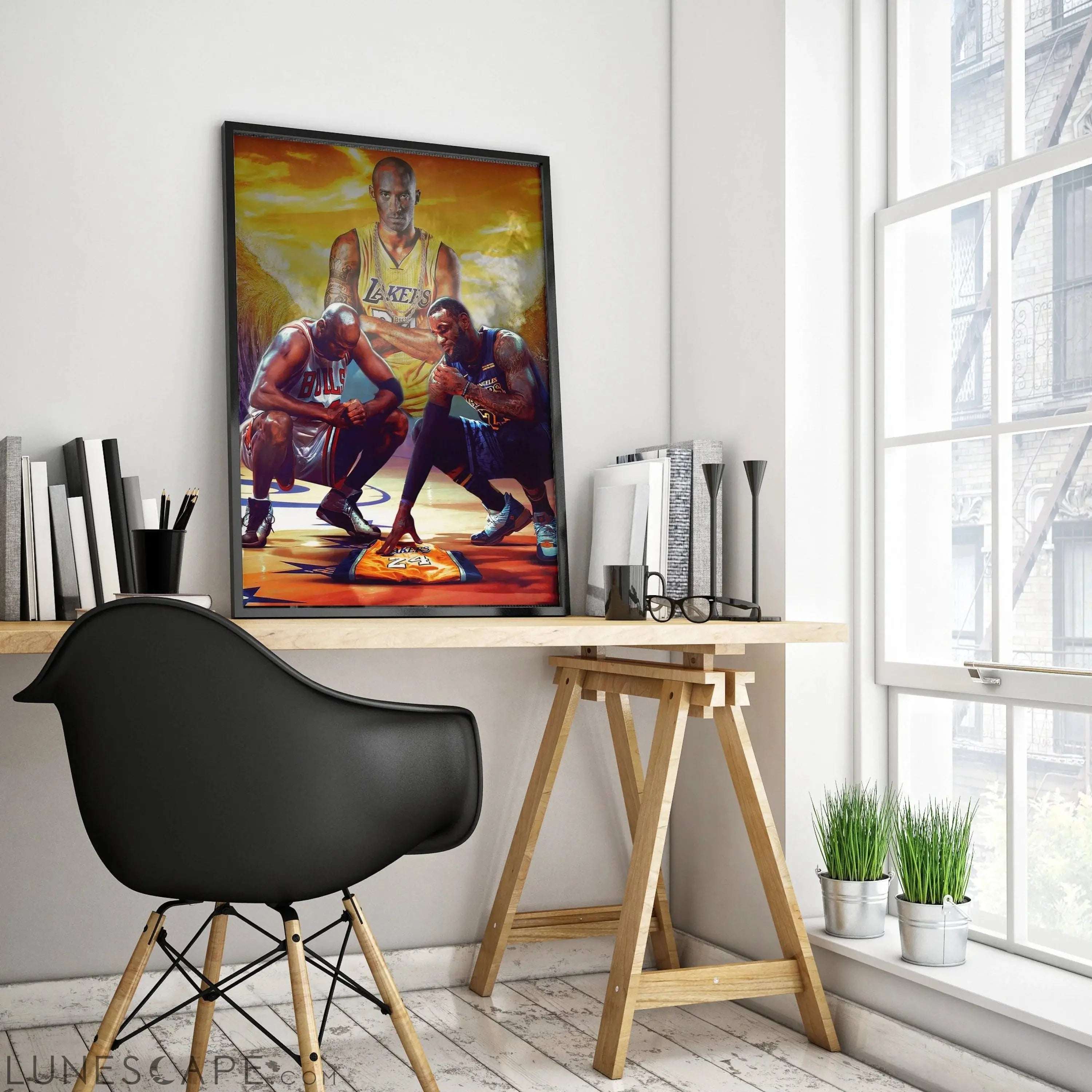 Jordan Kobe Lebron Poster LUNESCAPE