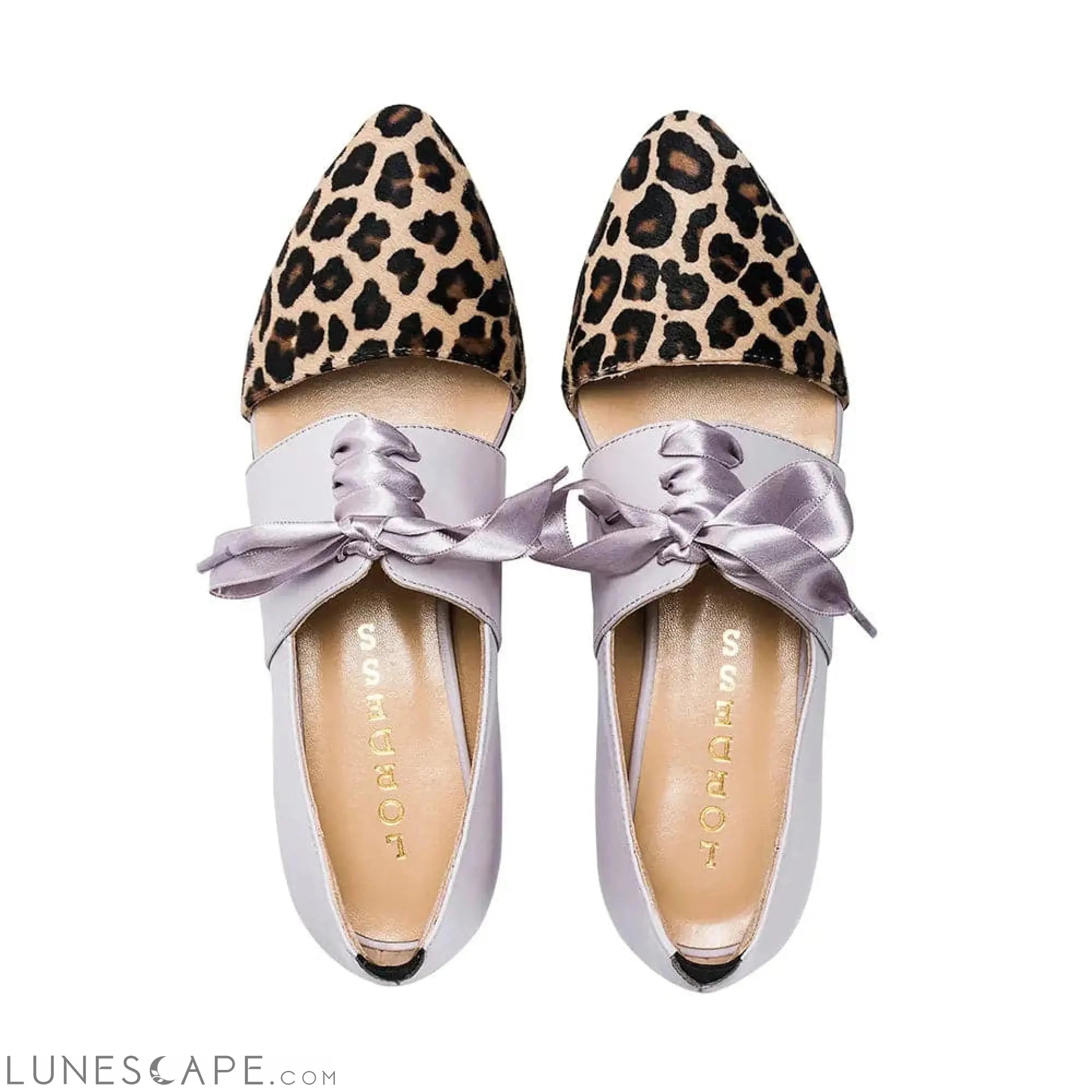 Leapard Print White Oxford by Lordess LUNESCAPE