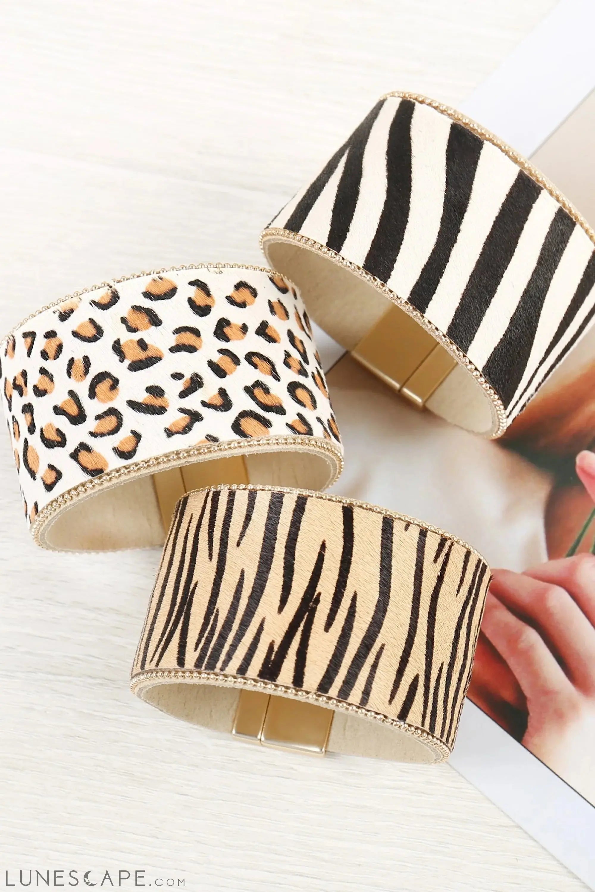 Leopard Print Bangles LUNESCAPE