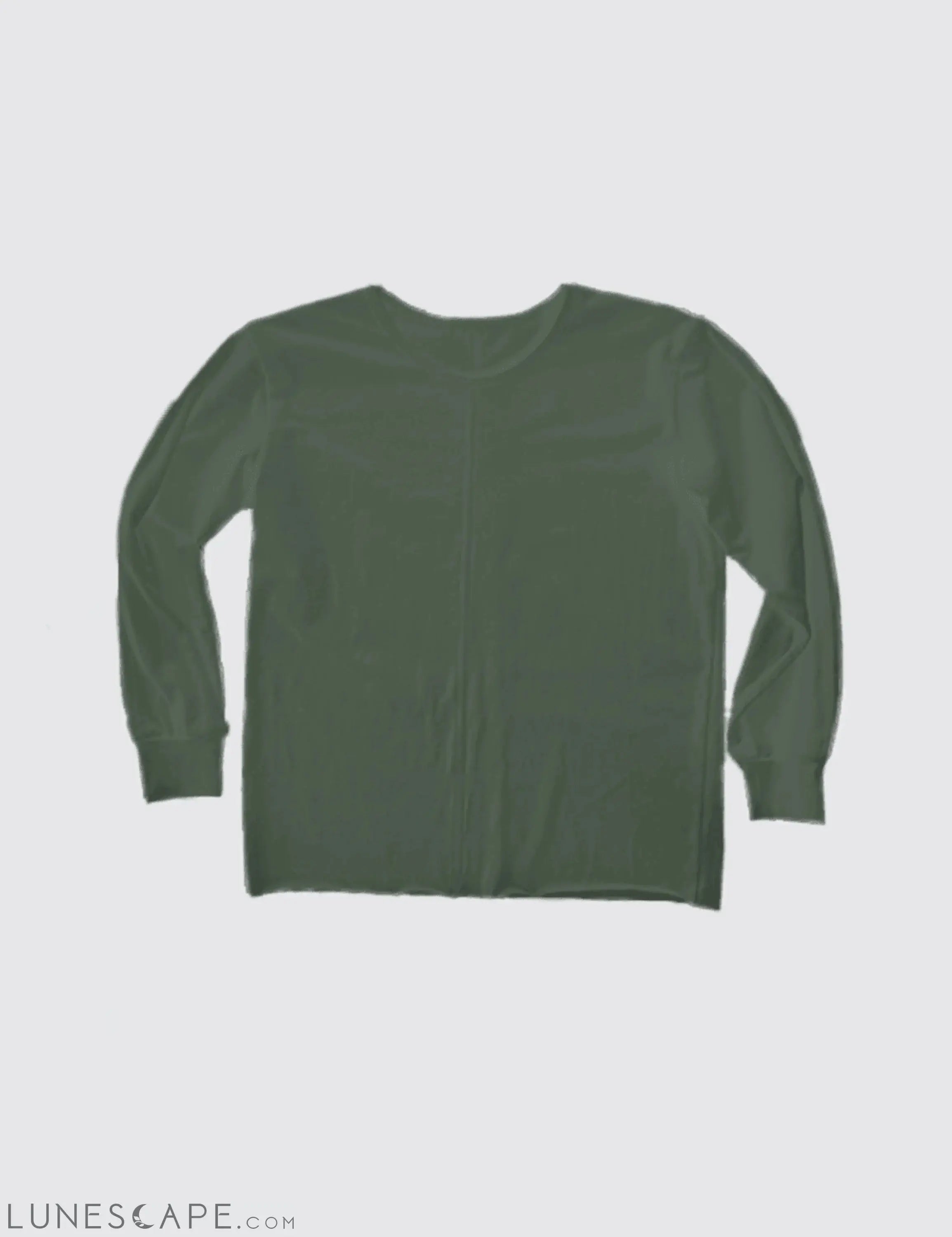 Long Sleeve Tee - Army Green LUNESCAPE