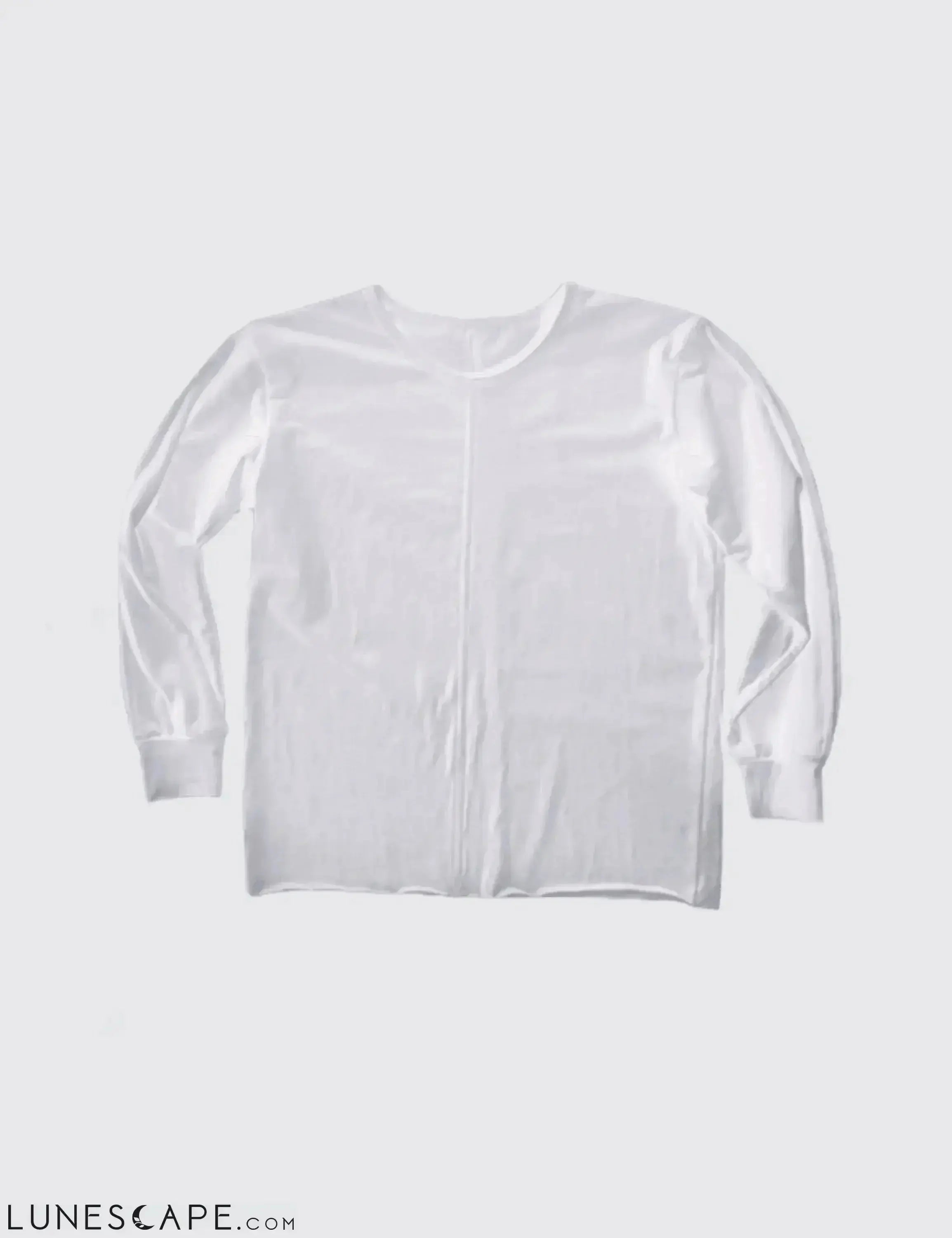 Long Sleeve Tee - White LUNESCAPE
