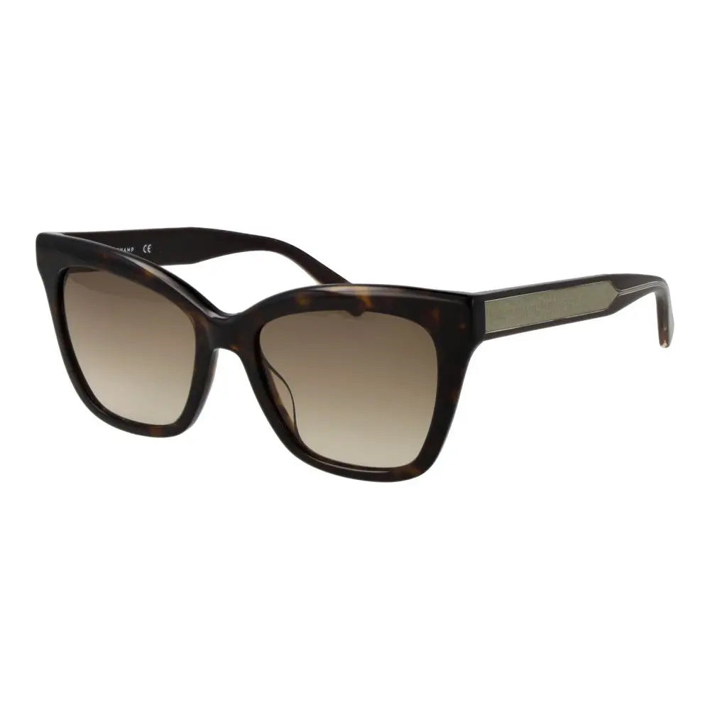 Longchamp Brown Acetate Sunglasses LUNESCAPE