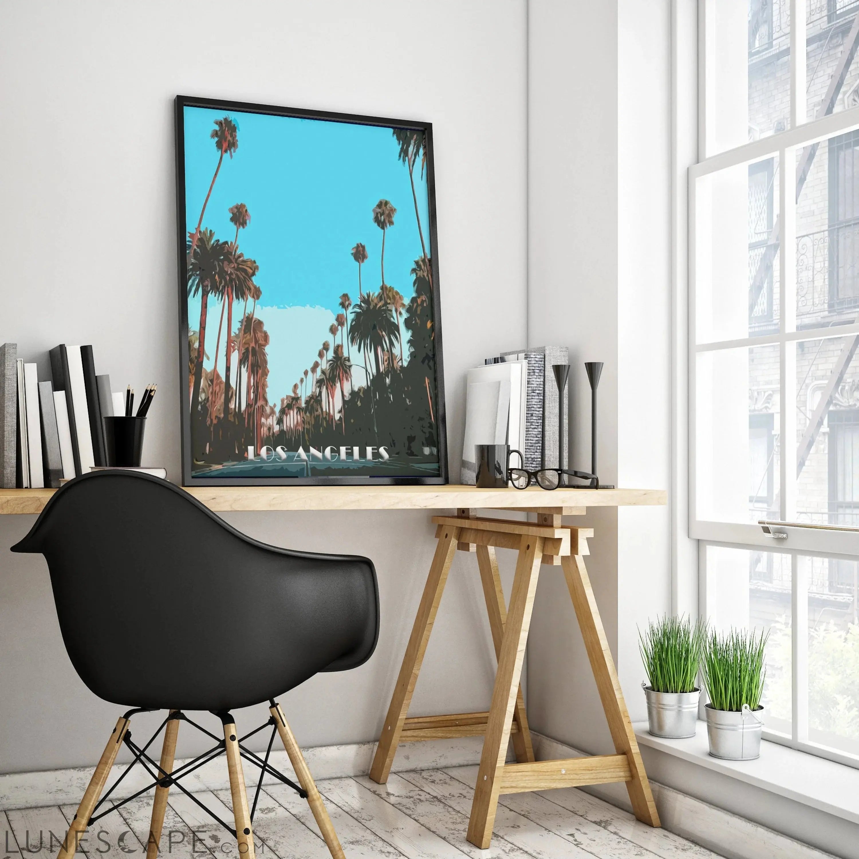 Los Angels CA Poster LUNESCAPE