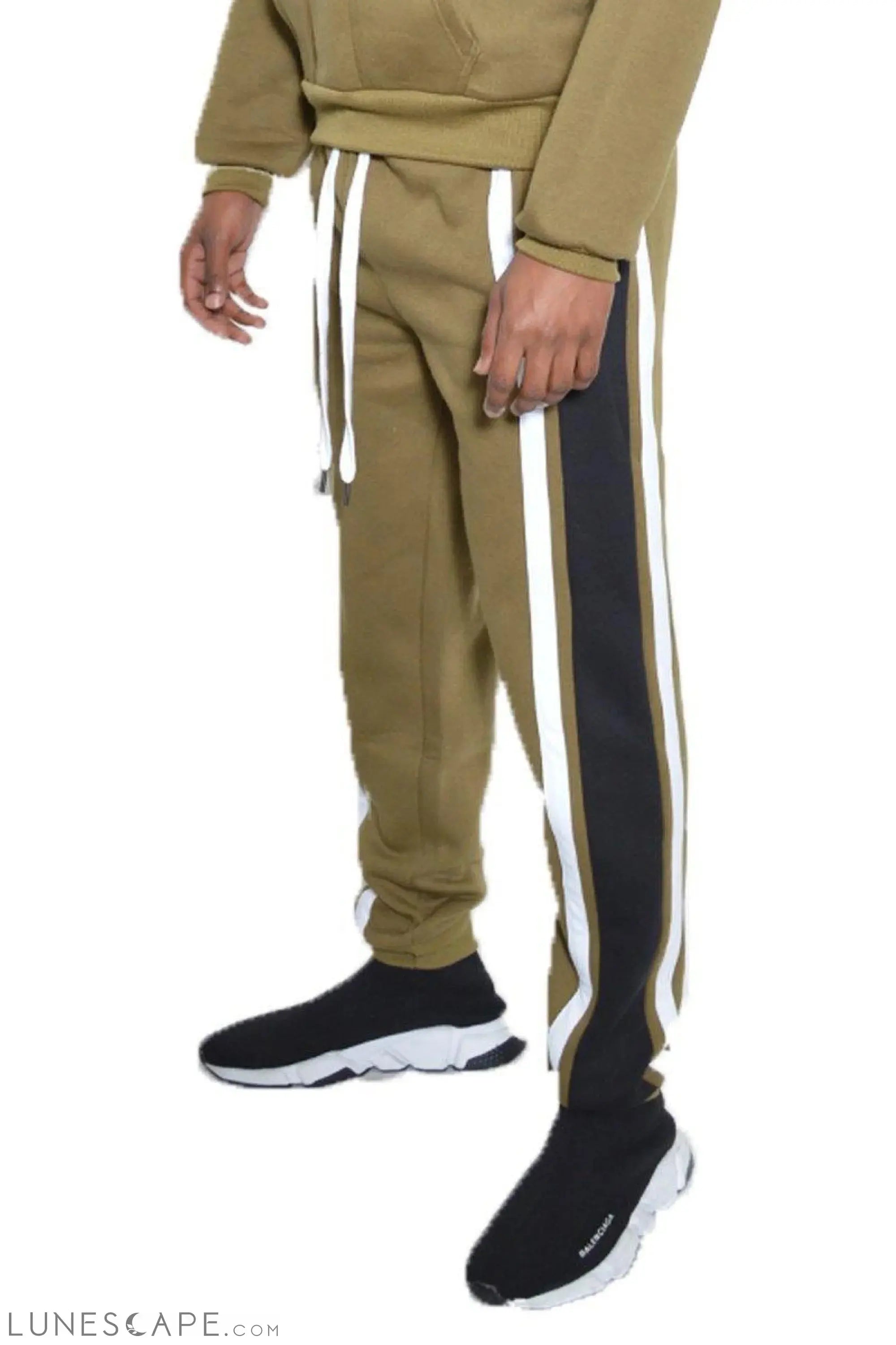 MARX COTTON SWEAT PANTS - OLIVE LUNESCAPE
