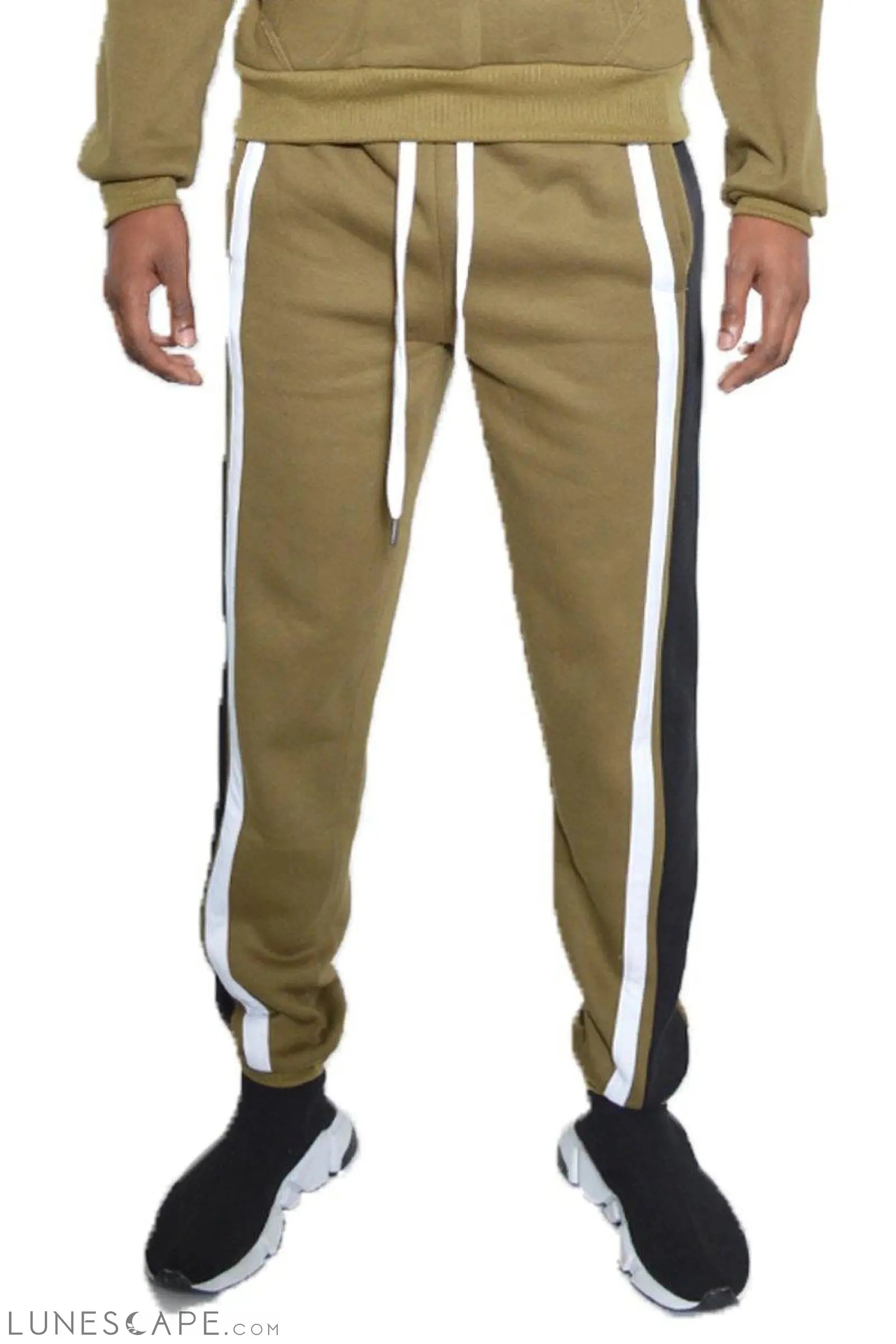 MARX COTTON SWEAT PANTS - OLIVE LUNESCAPE