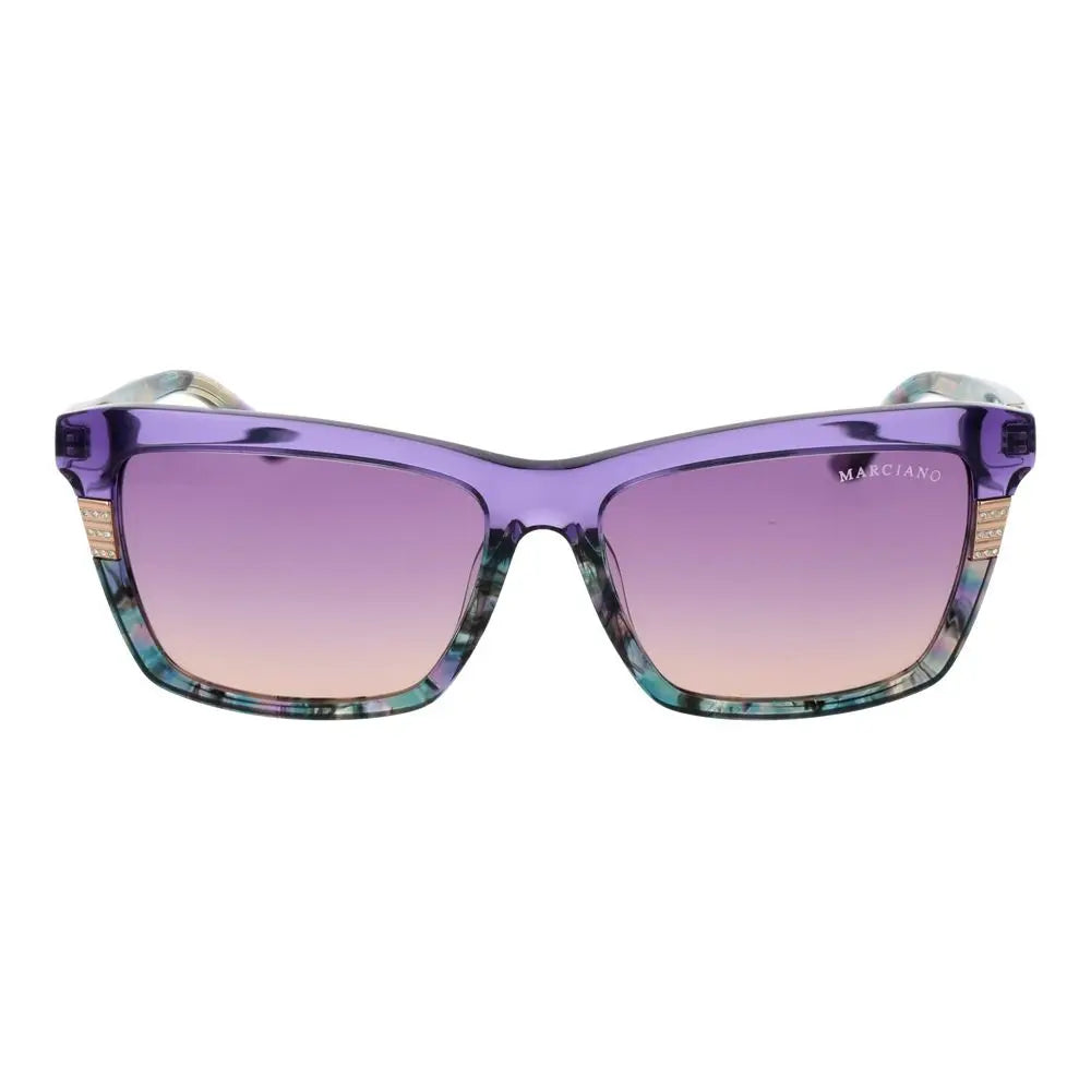 Marciano by Guess Purple Acetate Sunglasses LUNESCAPE