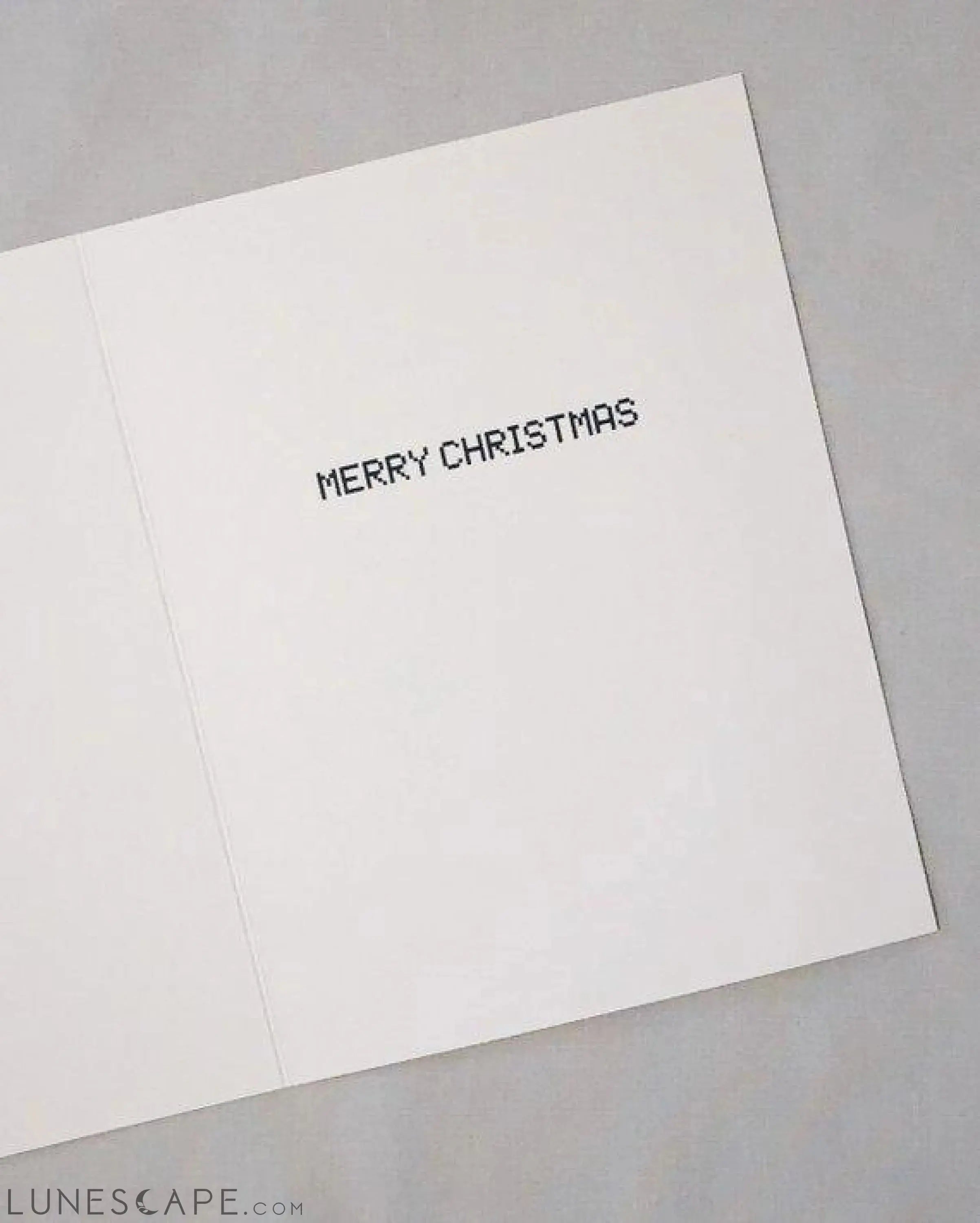 Merry Christmas Binary Code Card LUNESCAPE