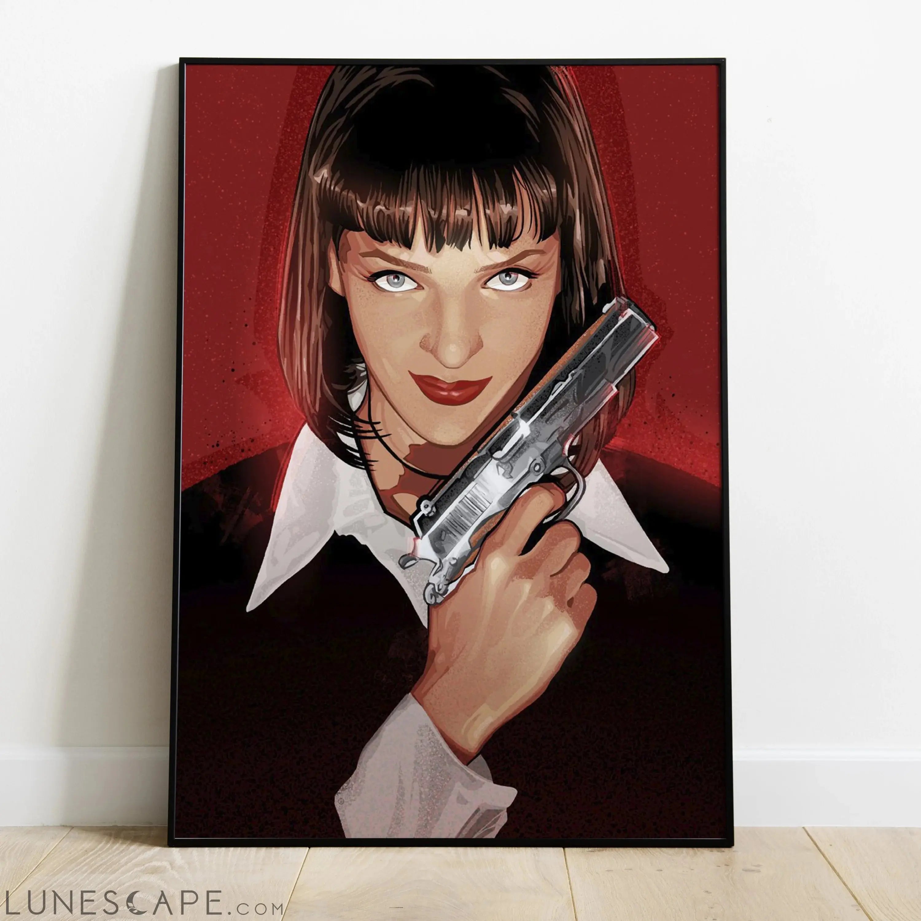 Mia Wallace Gun Poster LUNESCAPE
