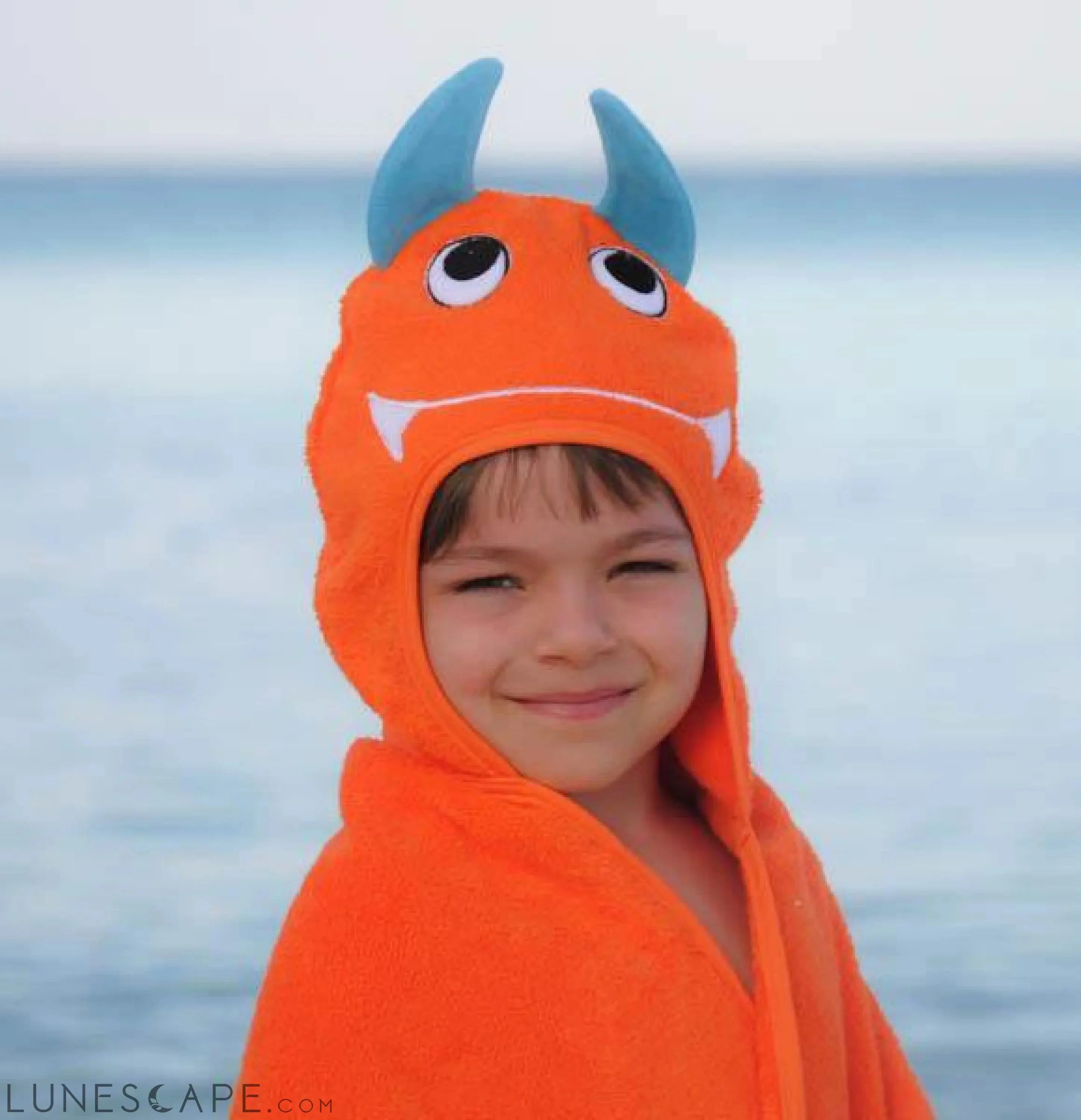 Monster Hooded Cotton Turkish Towel - Little Kid LUNESCAPE
