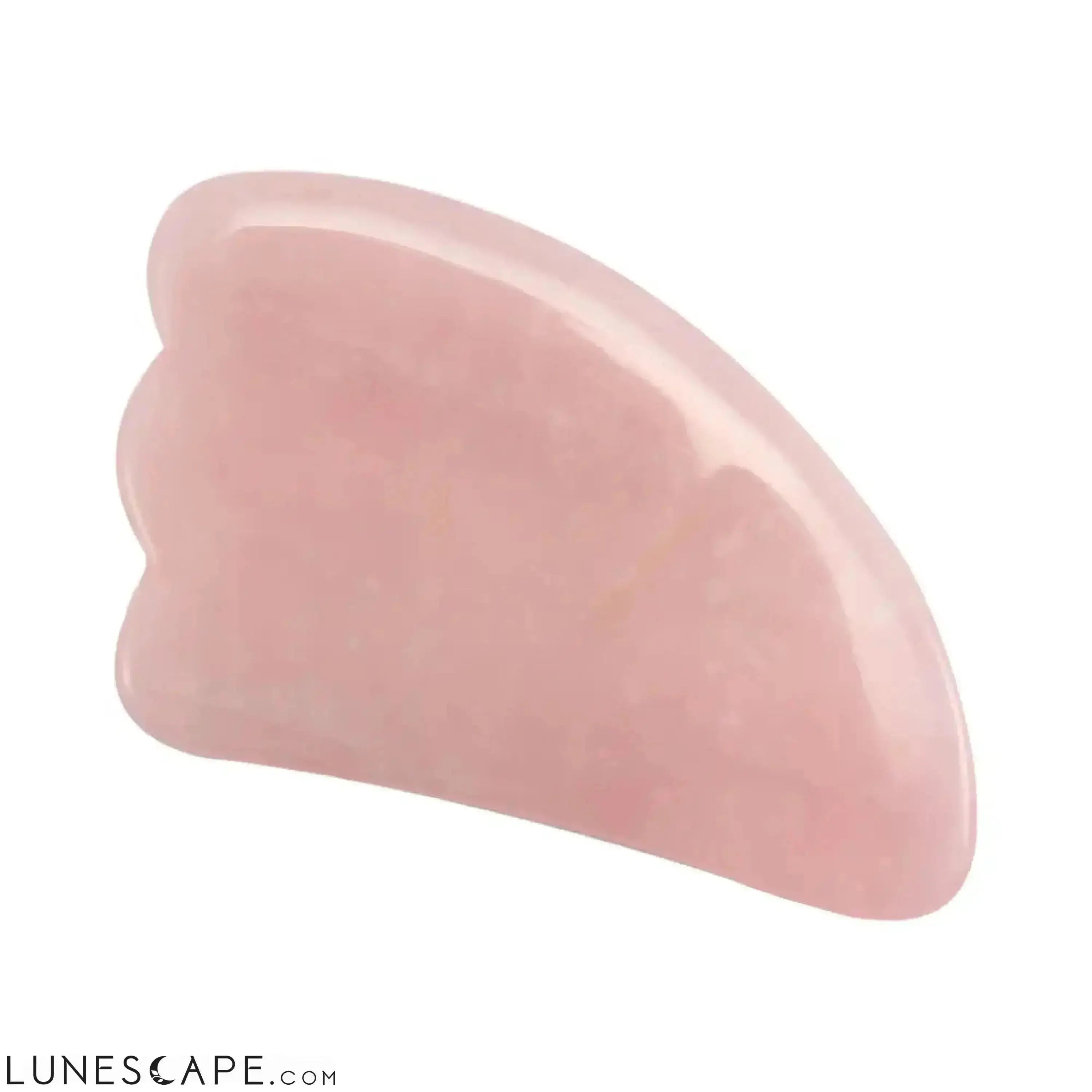Natural Rose Quartz Gua Sha Massage Board LUNESCAPE