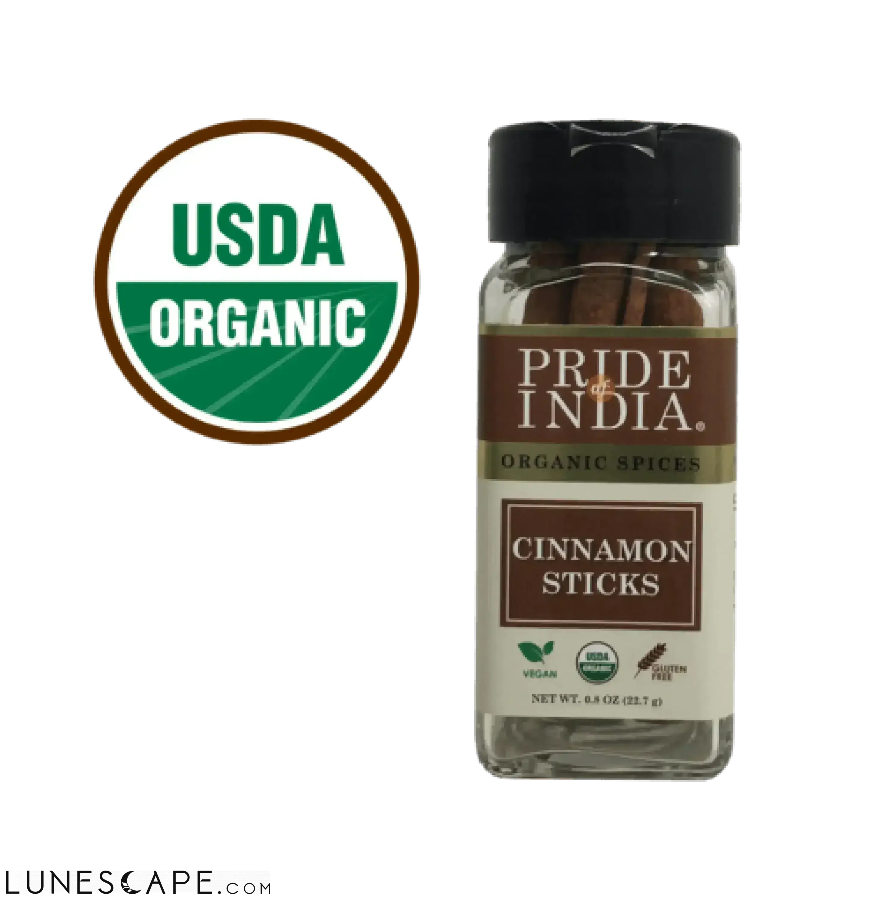 Organic Cinnamon (Indian) Bark Whole LUNESCAPE
