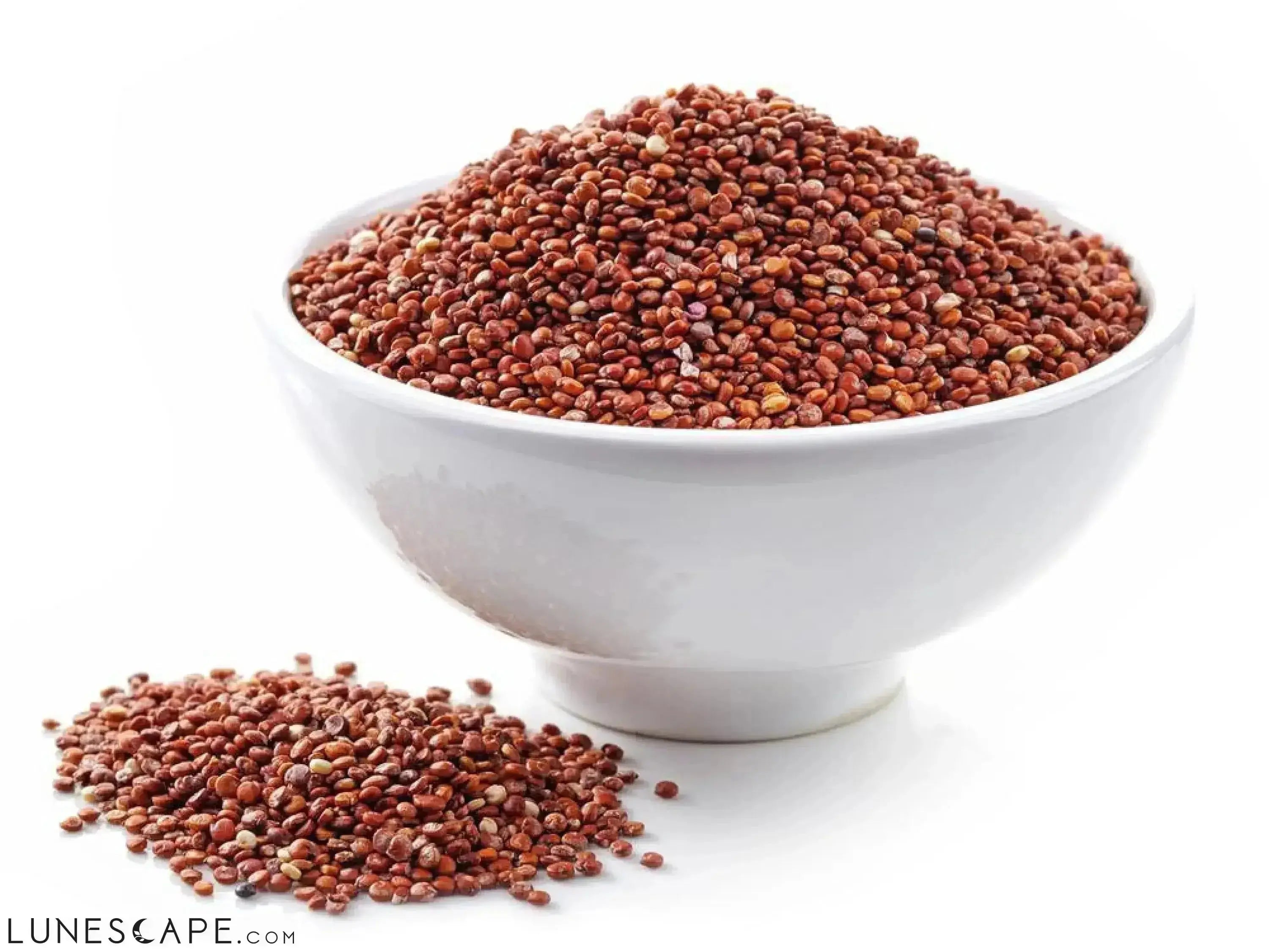 Organic Red Royal Quinoa - Protein Rich Whole Grain Jar LUNESCAPE