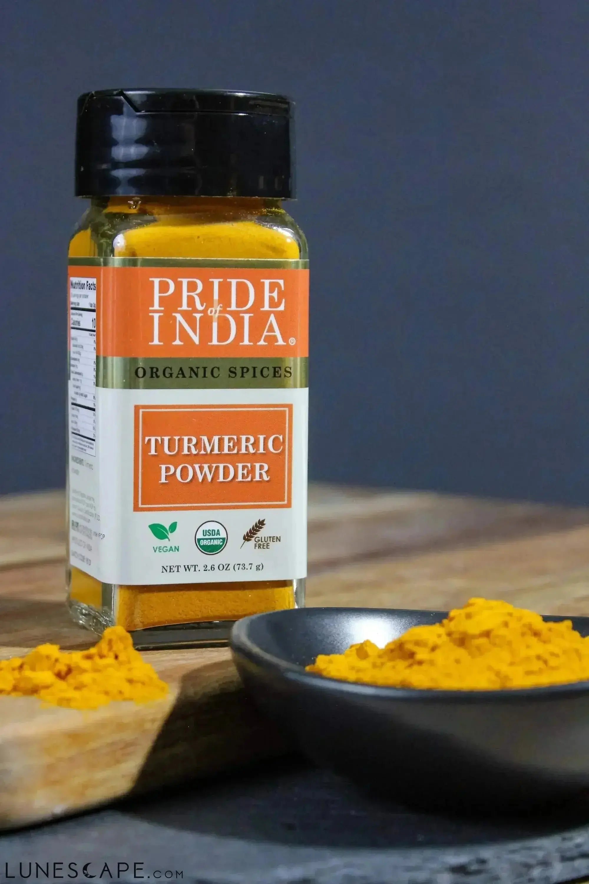Organic Turmeric Ground (High 5-6% Curcumin) LUNESCAPE