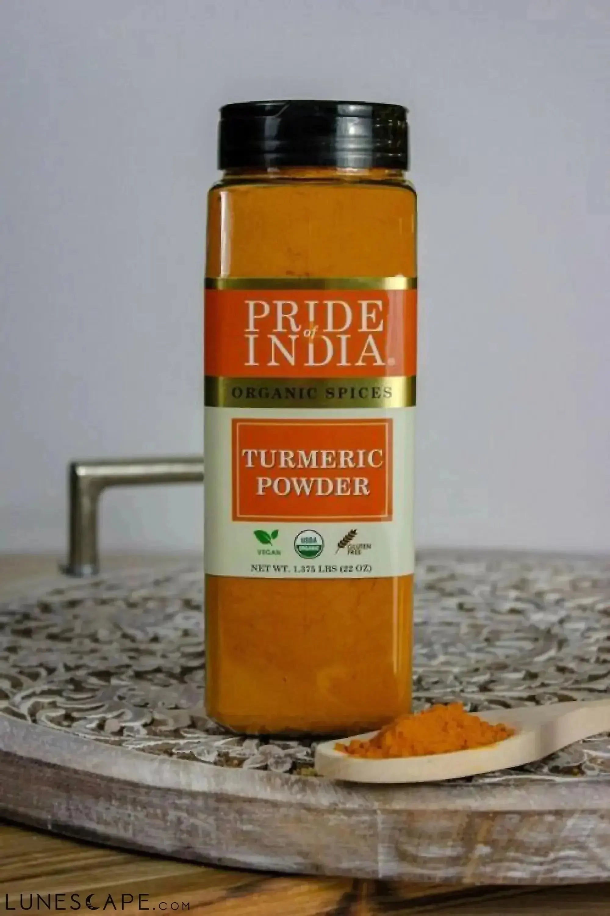 Organic Turmeric Ground (High 5-6% Curcumin) LUNESCAPE
