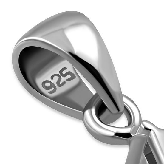 Tiny Star of David Silver Pendant Set W/ MIX Color CZ LUNESCAPE