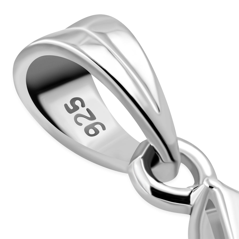 Garnet CZ Medium Star of David Silver Pendant LUNESCAPE