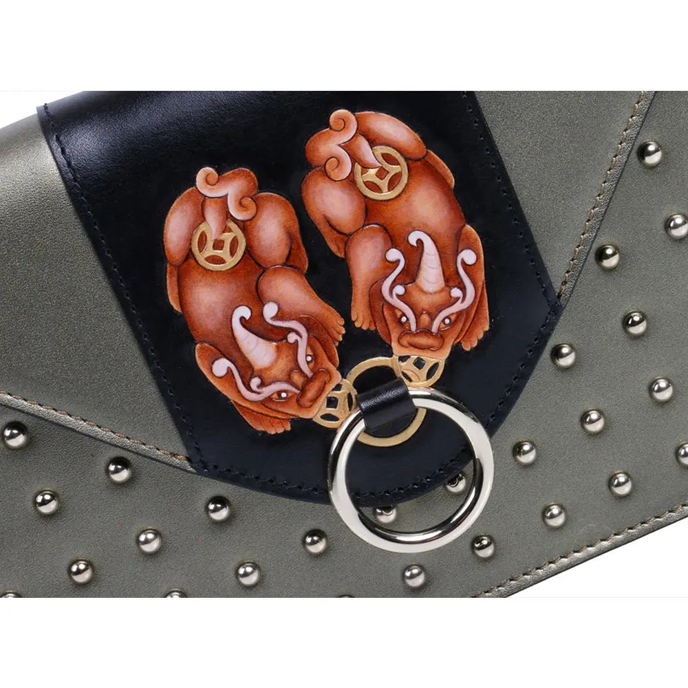 PX (PiXiu) Green Crossbody Clutch LUNESCAPE