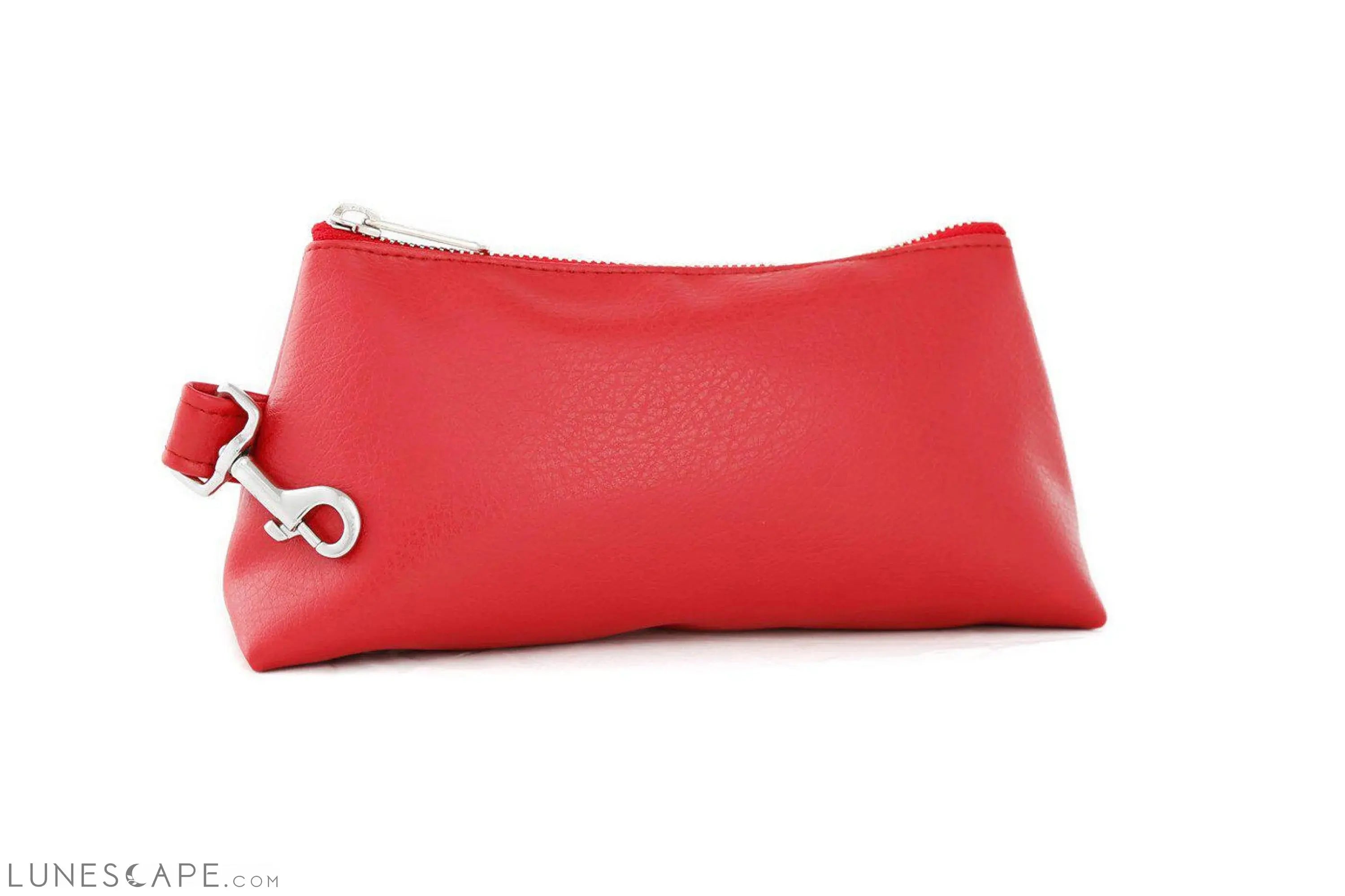 Perfect Red Vegan Leather WRISTLET SET LUNESCAPE