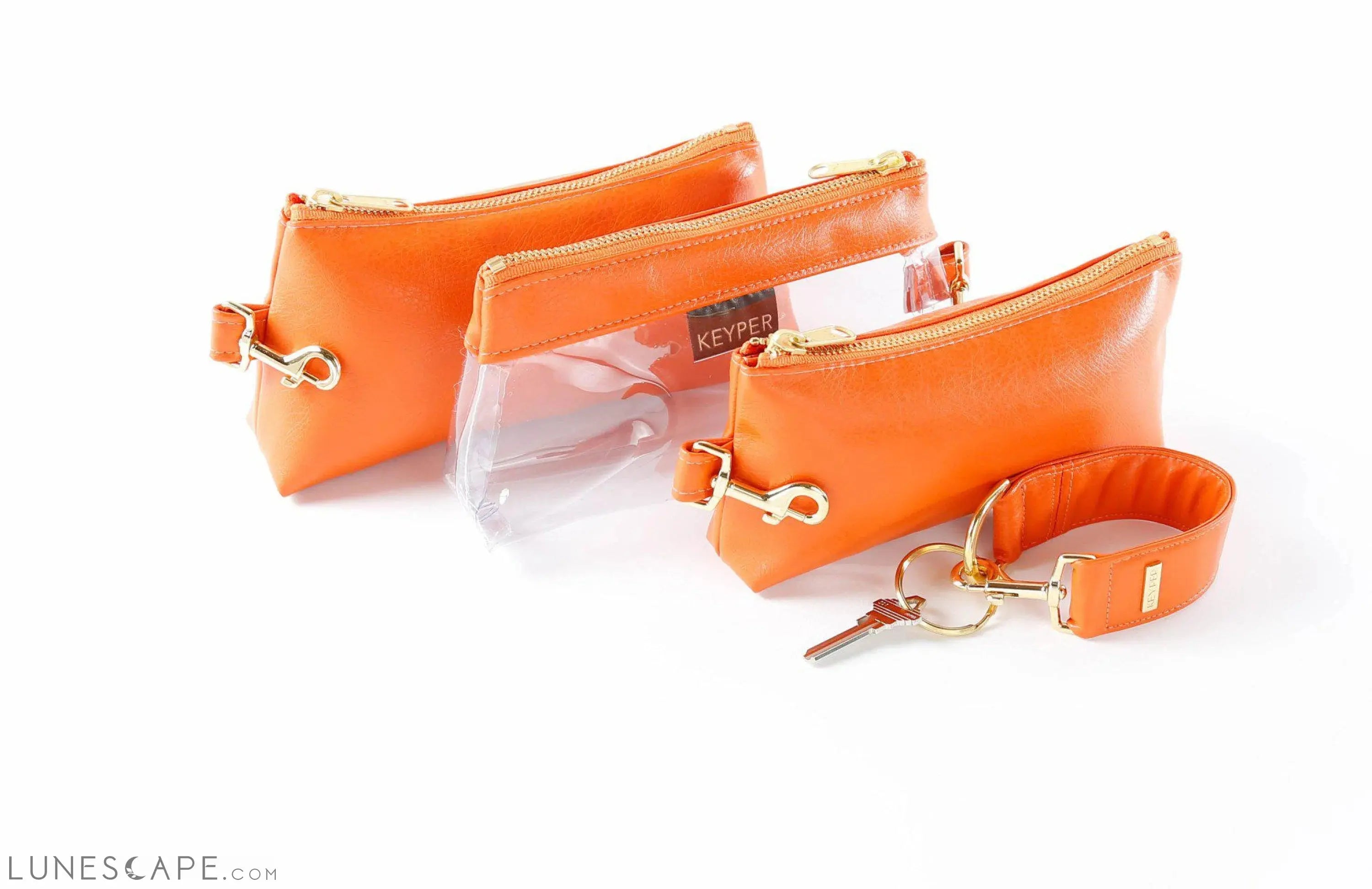 Persimmon Vegan Leather WRISTLET SET LUNESCAPE